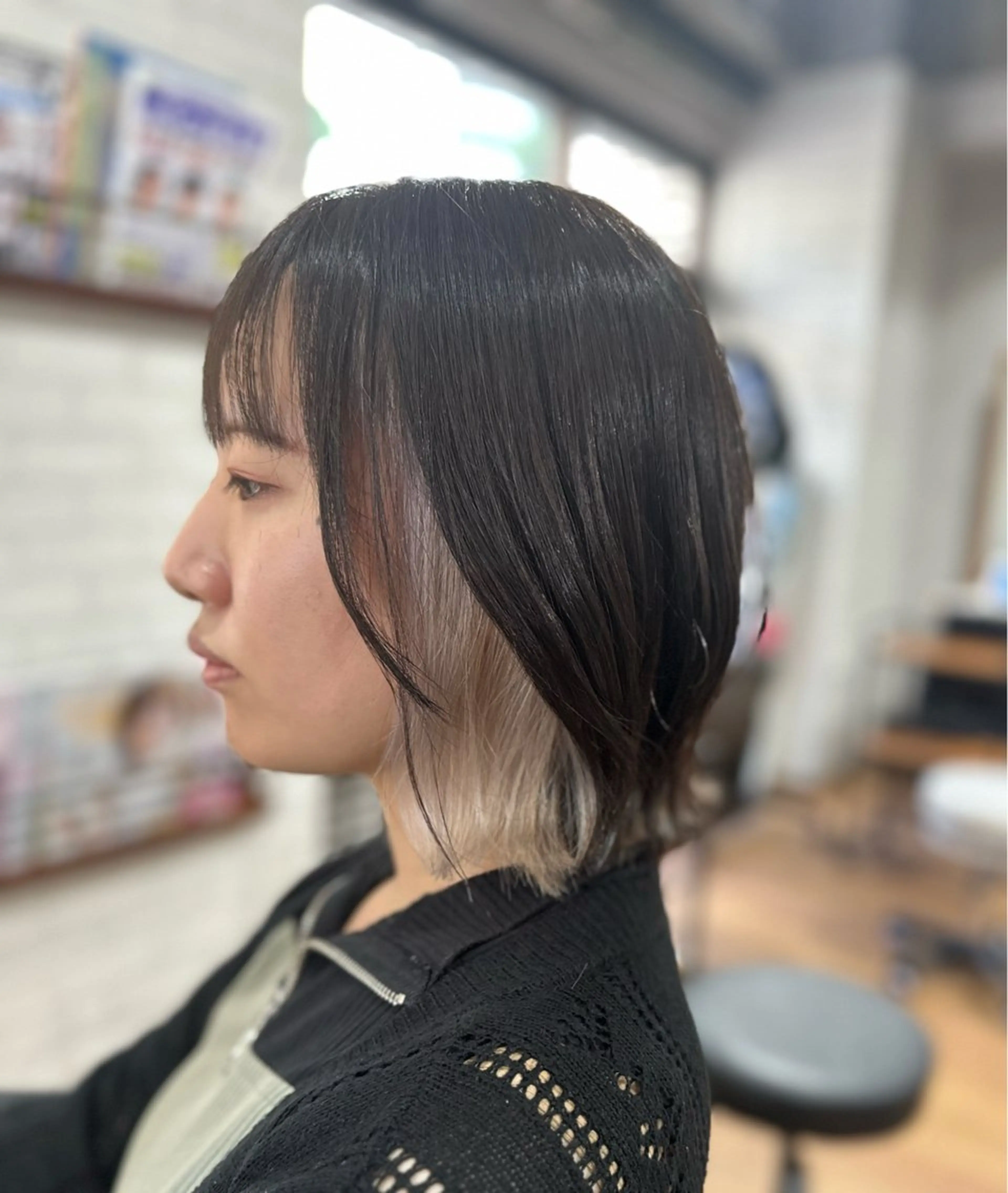 ミディアム ヘアカラー ✂️秋葉原 🤍YURI🤍のヘアスタイル