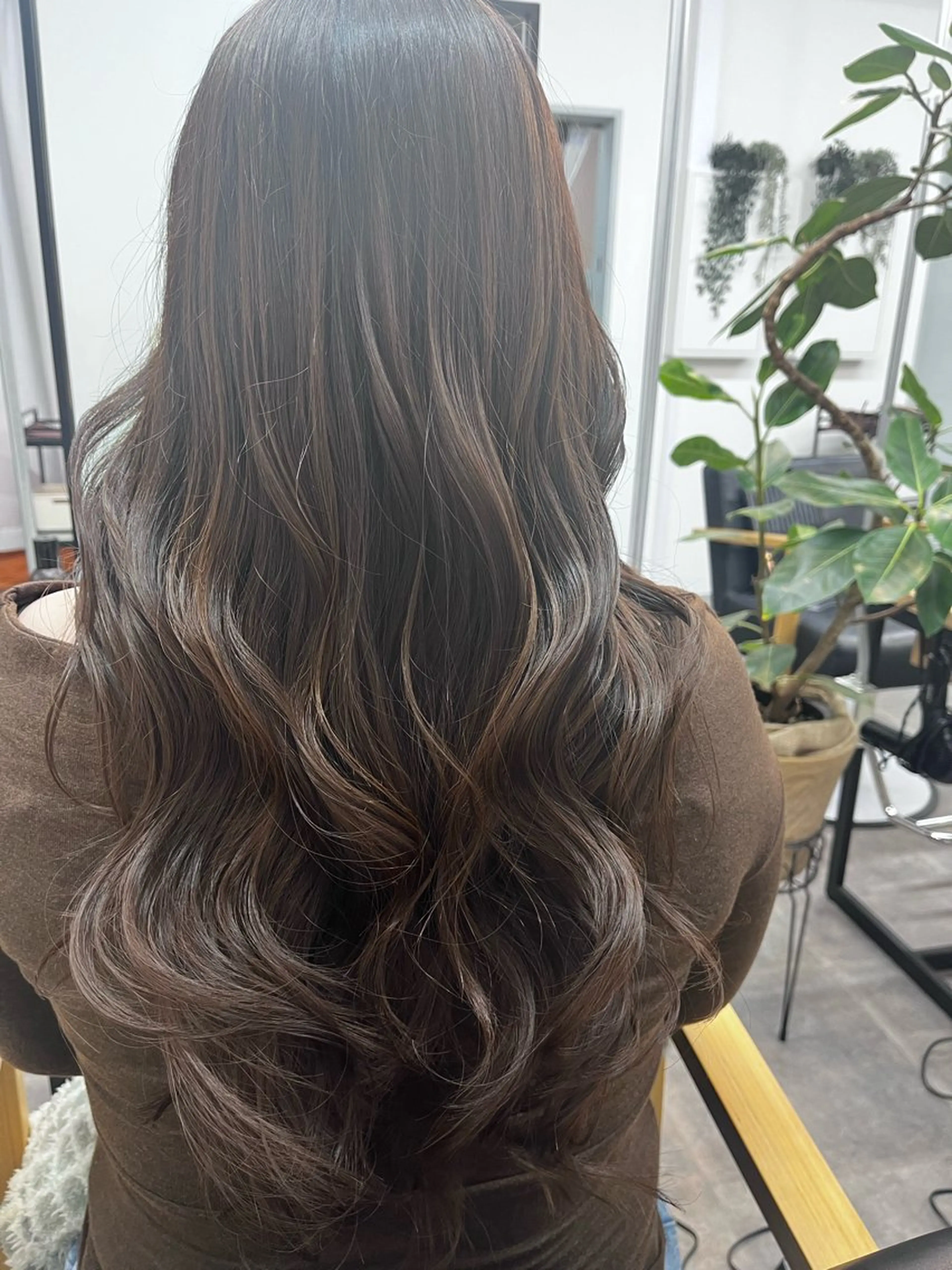 ロング カット ヘアカラー トリートメント Ø choir川崎 髪質改善&ヘッドスパのヘアスタイル