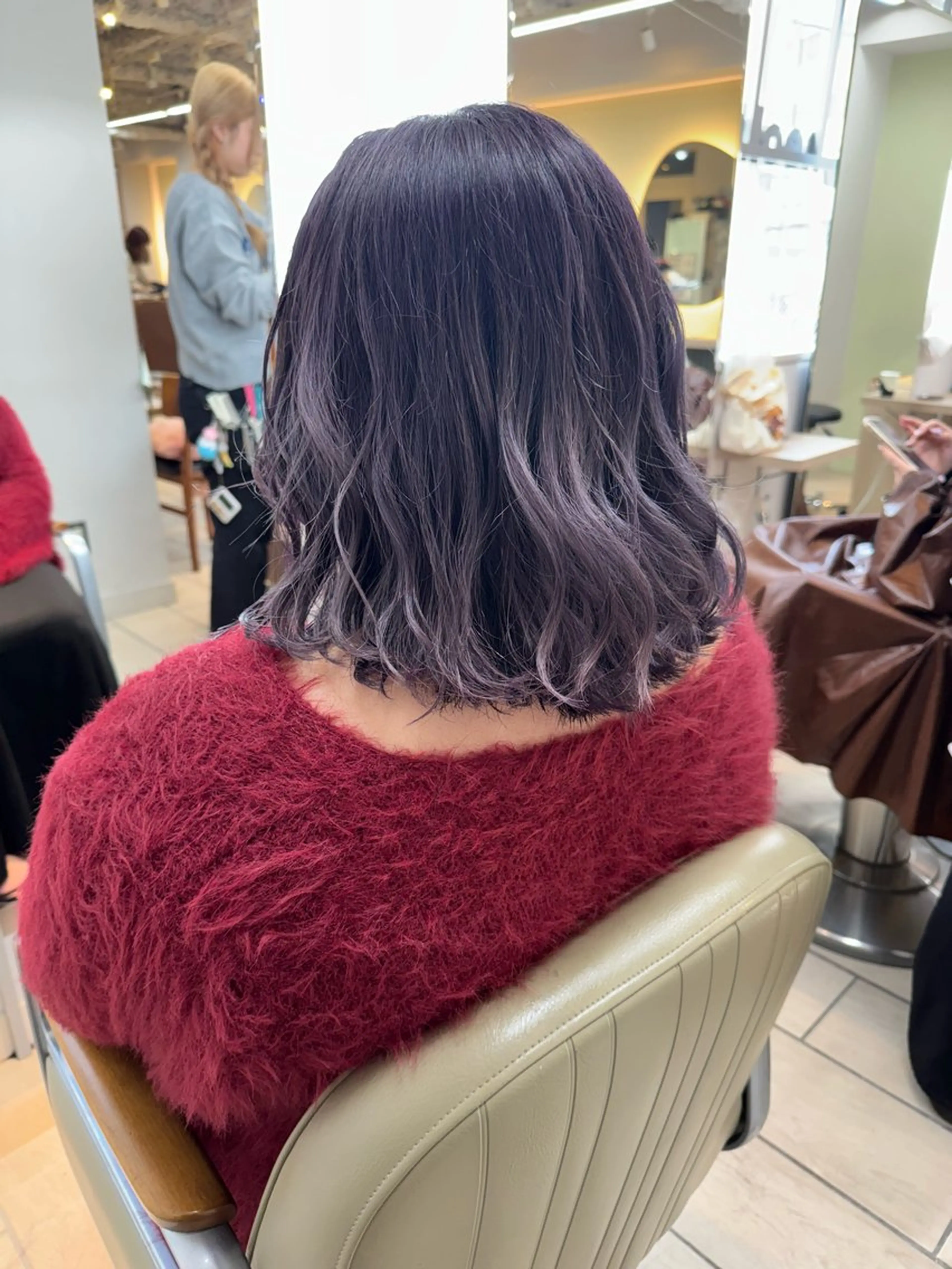 ミディアム カラー ベージュカラー 透明感カラー 韓国風カラー ラベンダーカラー ラベンダーピンク ヘアカラー Lian Tokyo所属・樋口 将輝のヘアスタイル