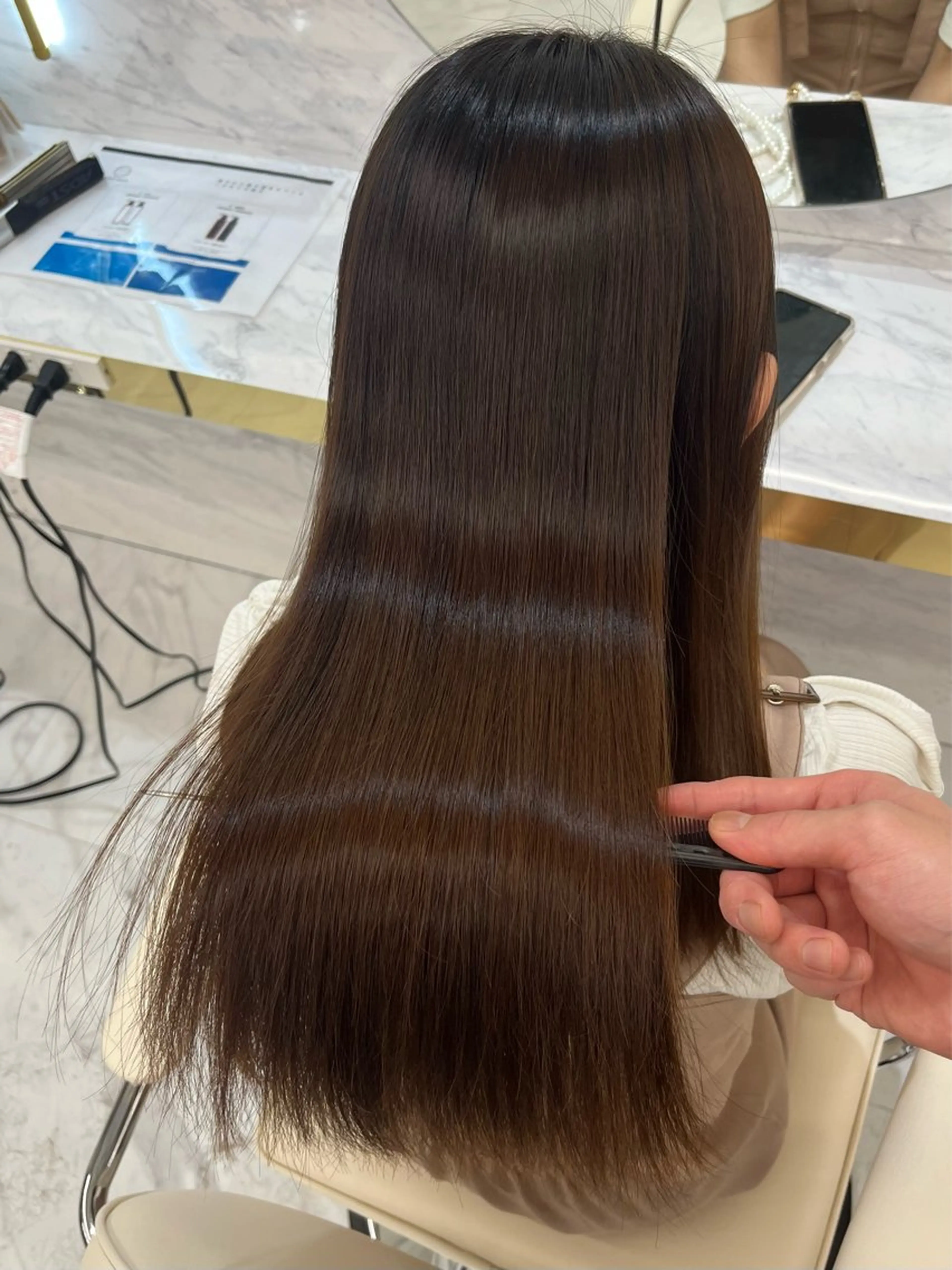 ロング 髪質改善縮毛矯正🫧 村上蒼生のヘアスタイル