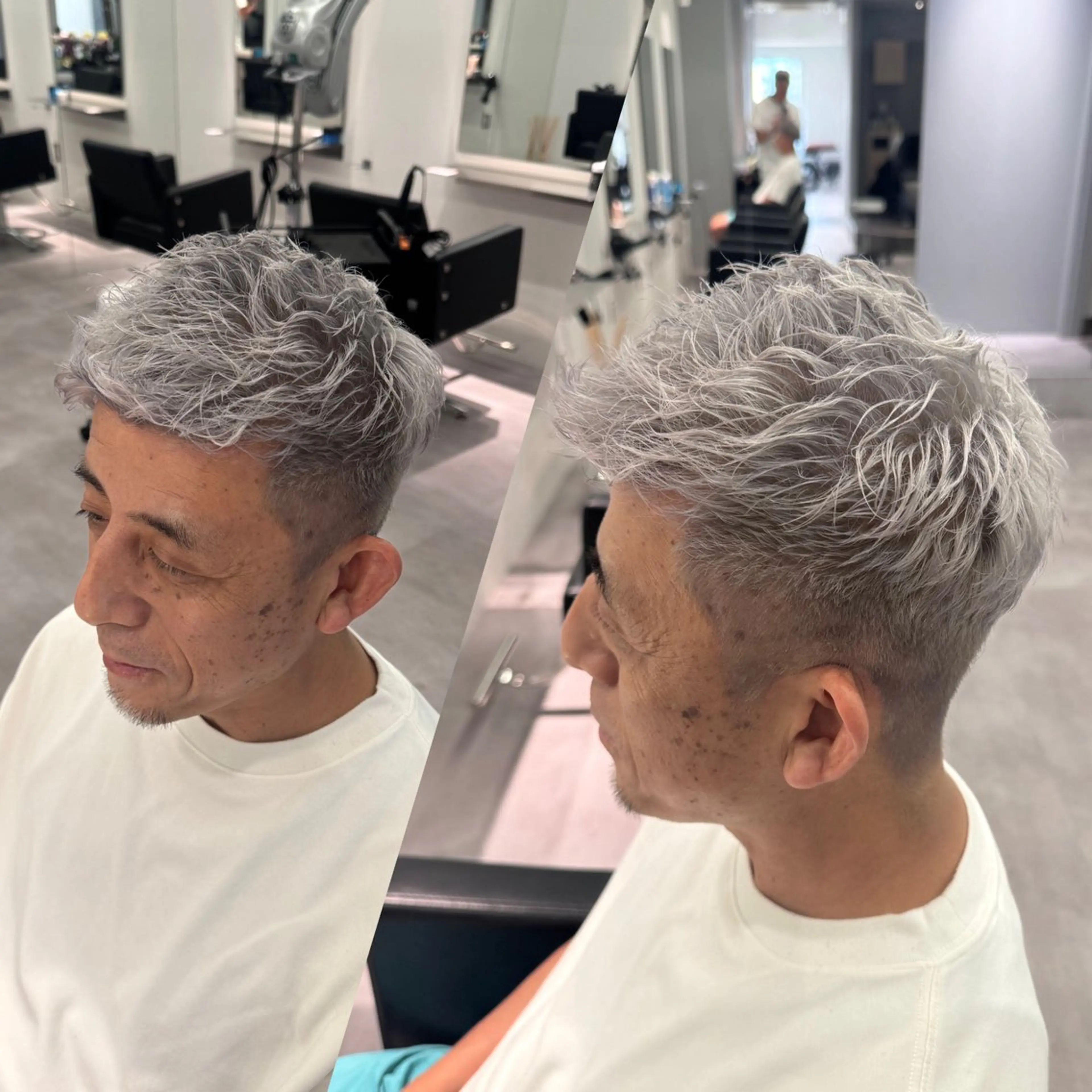 カラー R/🤎 パーマ＆ブリーチ🔥のヘアスタイル