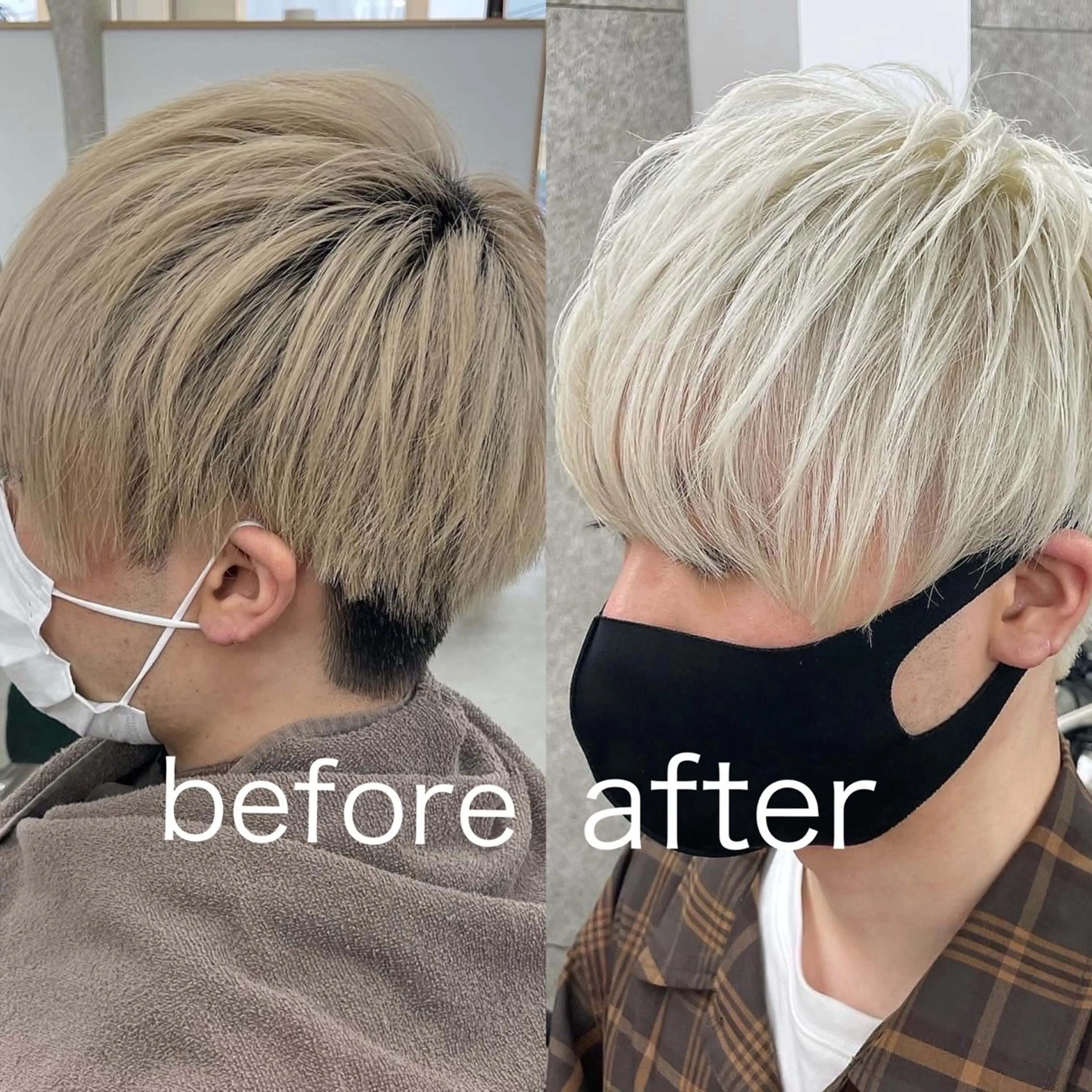 カラー メンズ ヘアカラー トリートメント Lull (シェアサロンReco VIProom)所属・Lull1人美容室 バレイヤージュのヘアスタイル