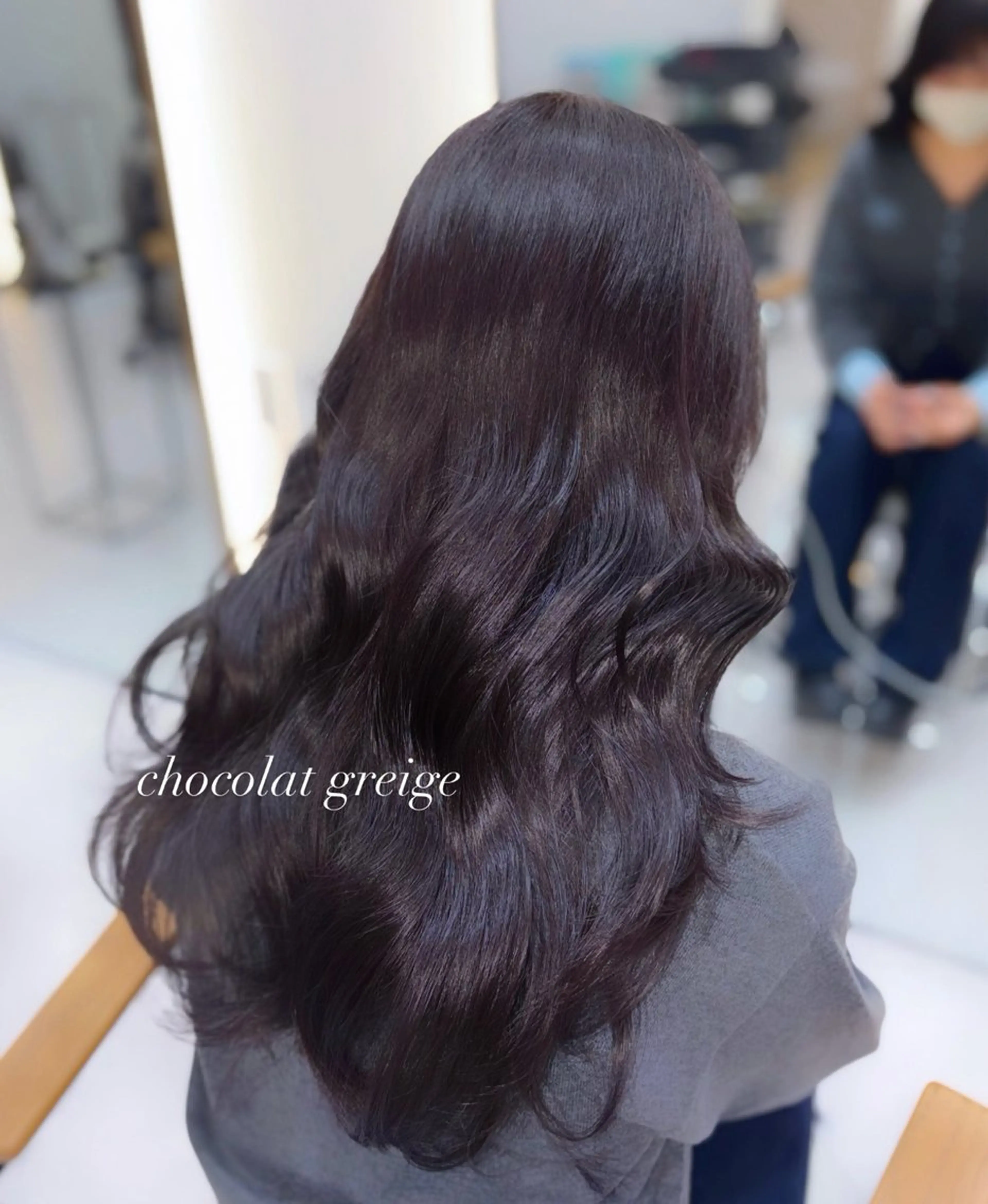 ミディアム カラー ブラウンカラー チョコレートブラウン カット ヘアカラー トリートメント 艶髪・透明感カラー・ 韓国ヘア・Yuriのヘアスタイル