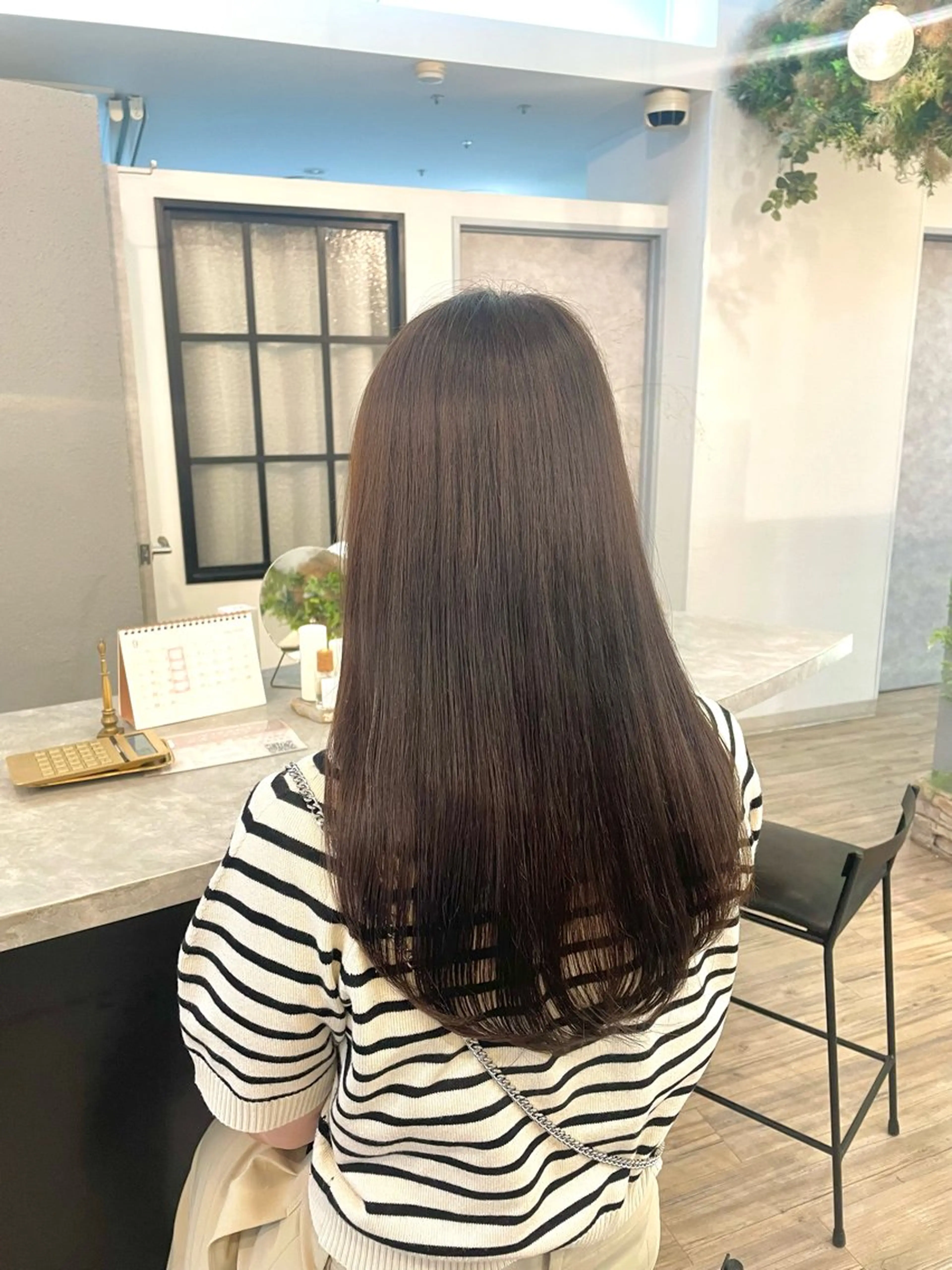 ロング カット ヘアカラー VISAGE ba.sk 金子詩帆のヘアスタイル