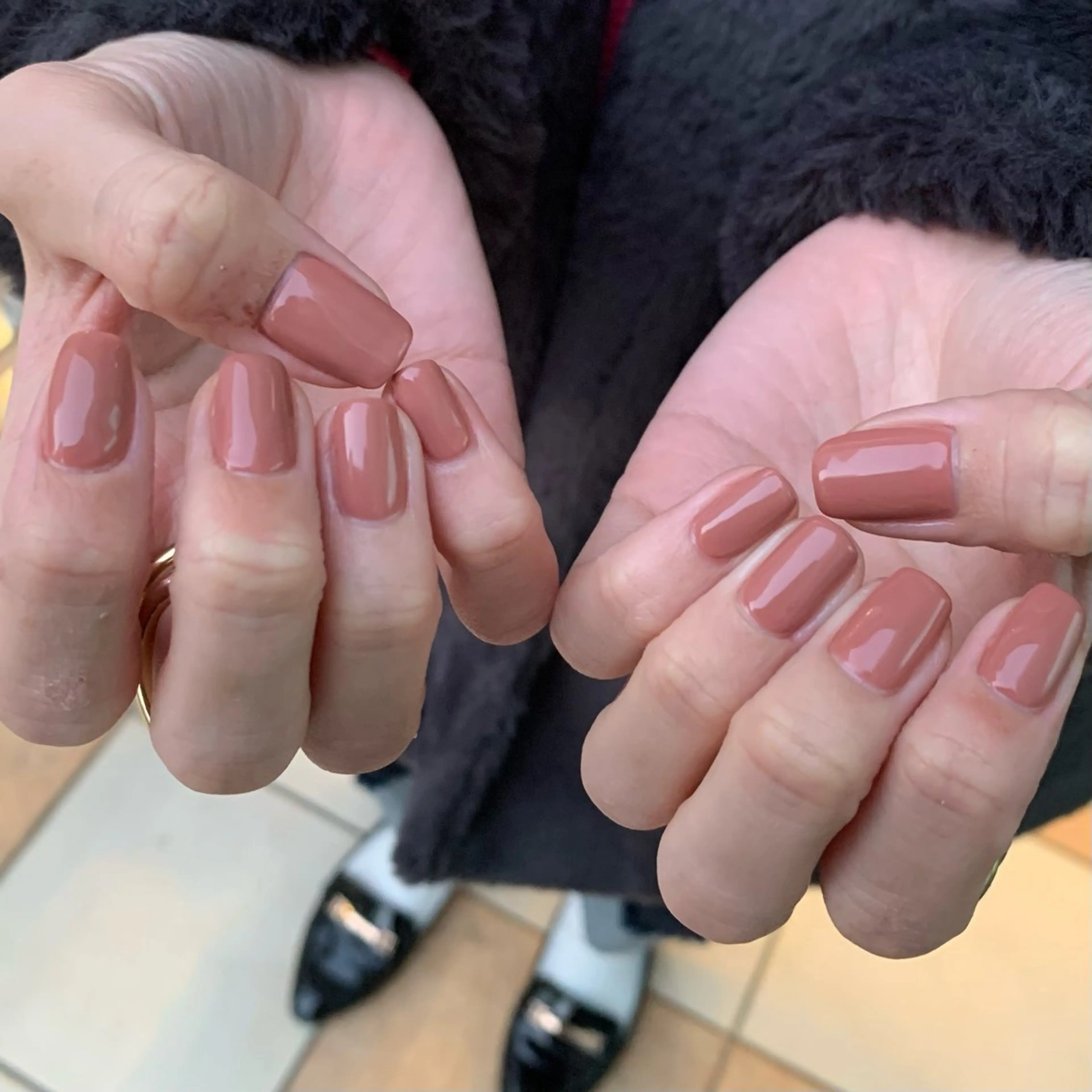 ネイル ジェルネイル ワンカラーネイル パラジェル YUKIMO🍎名駅 /ニュアンスのネイルデザイン