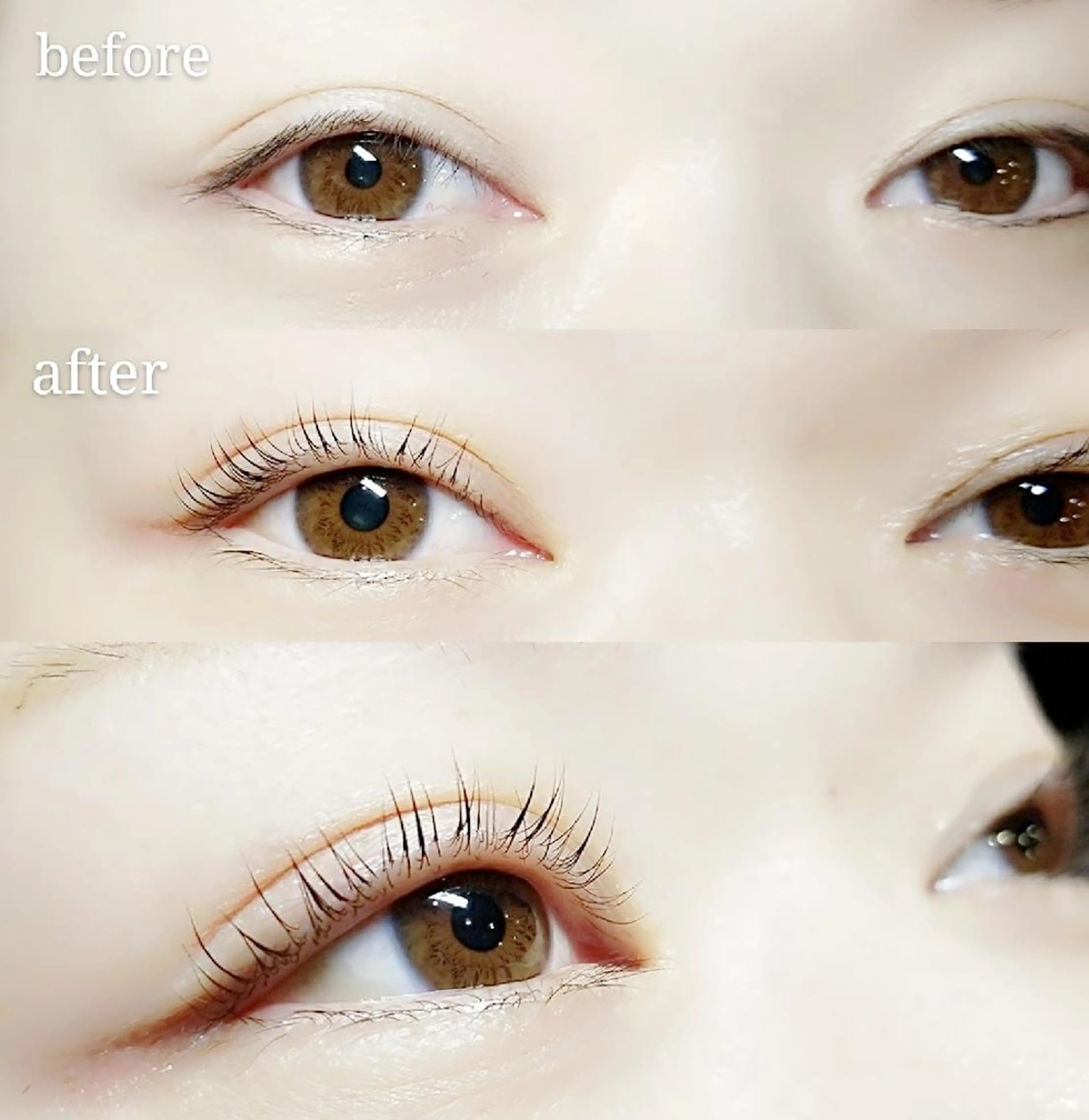 マツエク・マツパ パリジェンヌラッシュリフト 一重×まつ毛パーマ M SAORIのマツエク・マツパデザイン