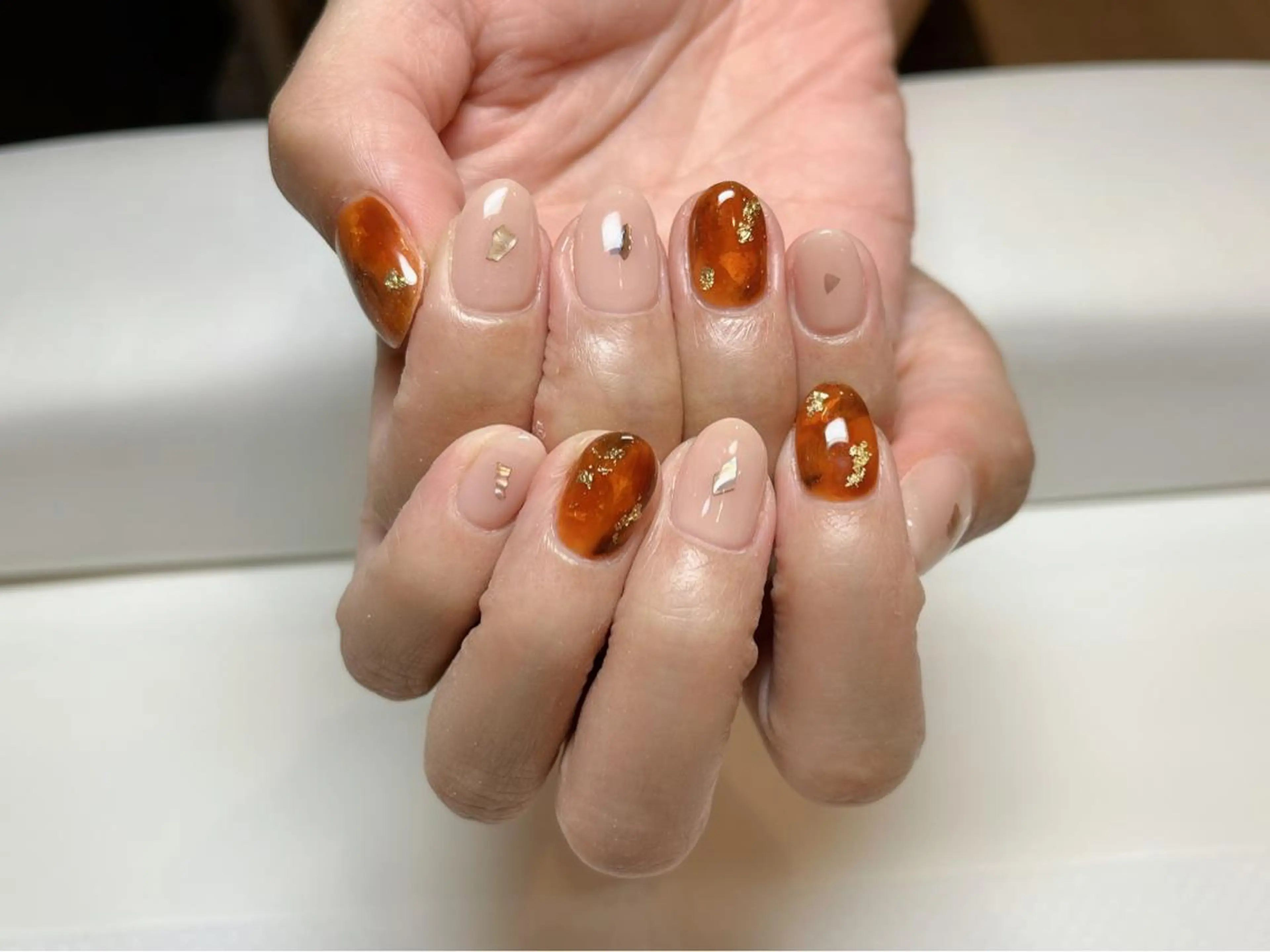 ネイル ハンドネイル Protea ❁⃘*.ﾟ清家 美穂のネイルデザイン