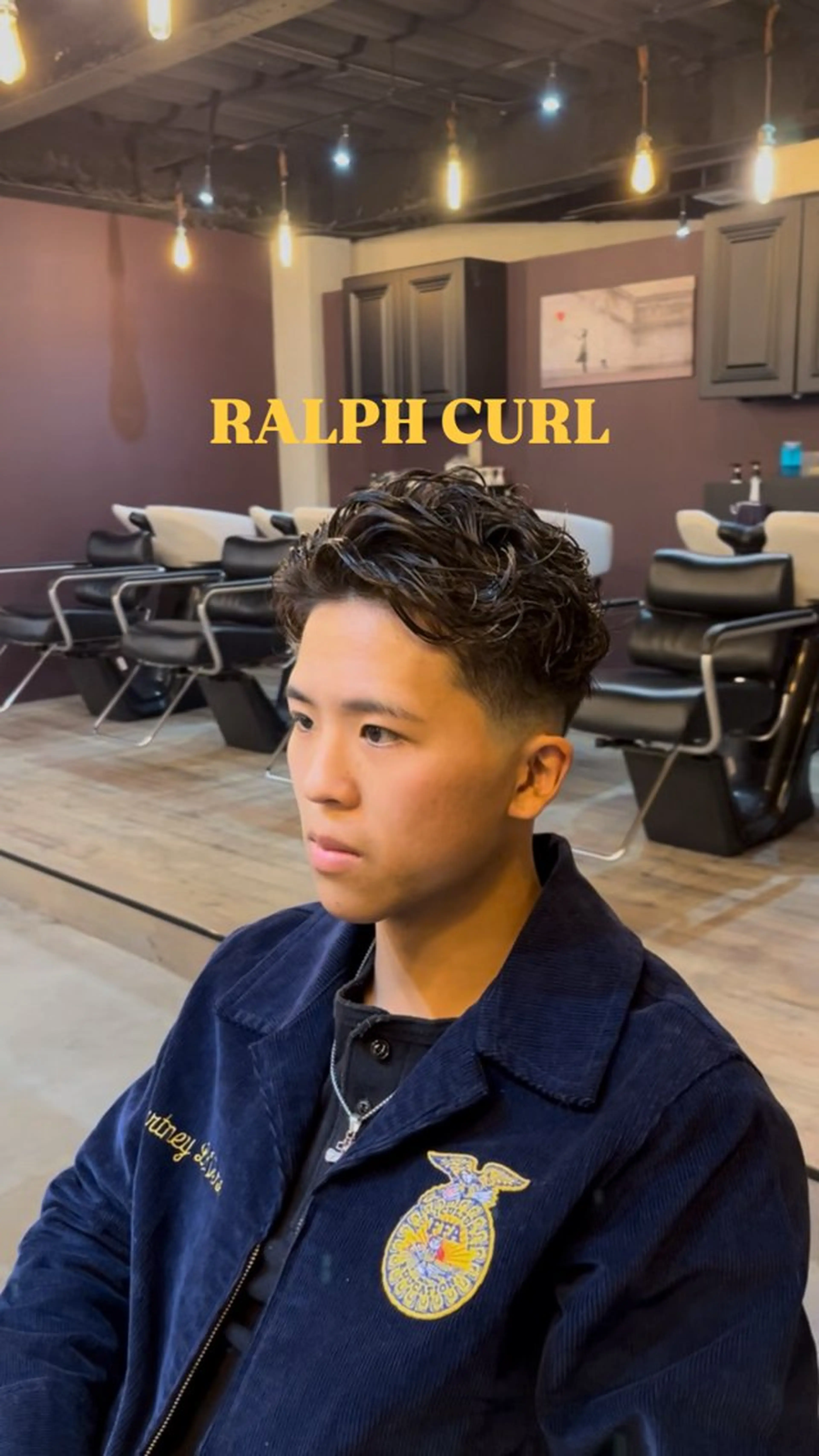 ショート パーマ メンズ カット パーマ 🇺🇸外国人風ヘア 💈N.Yuto💈のヘアスタイル