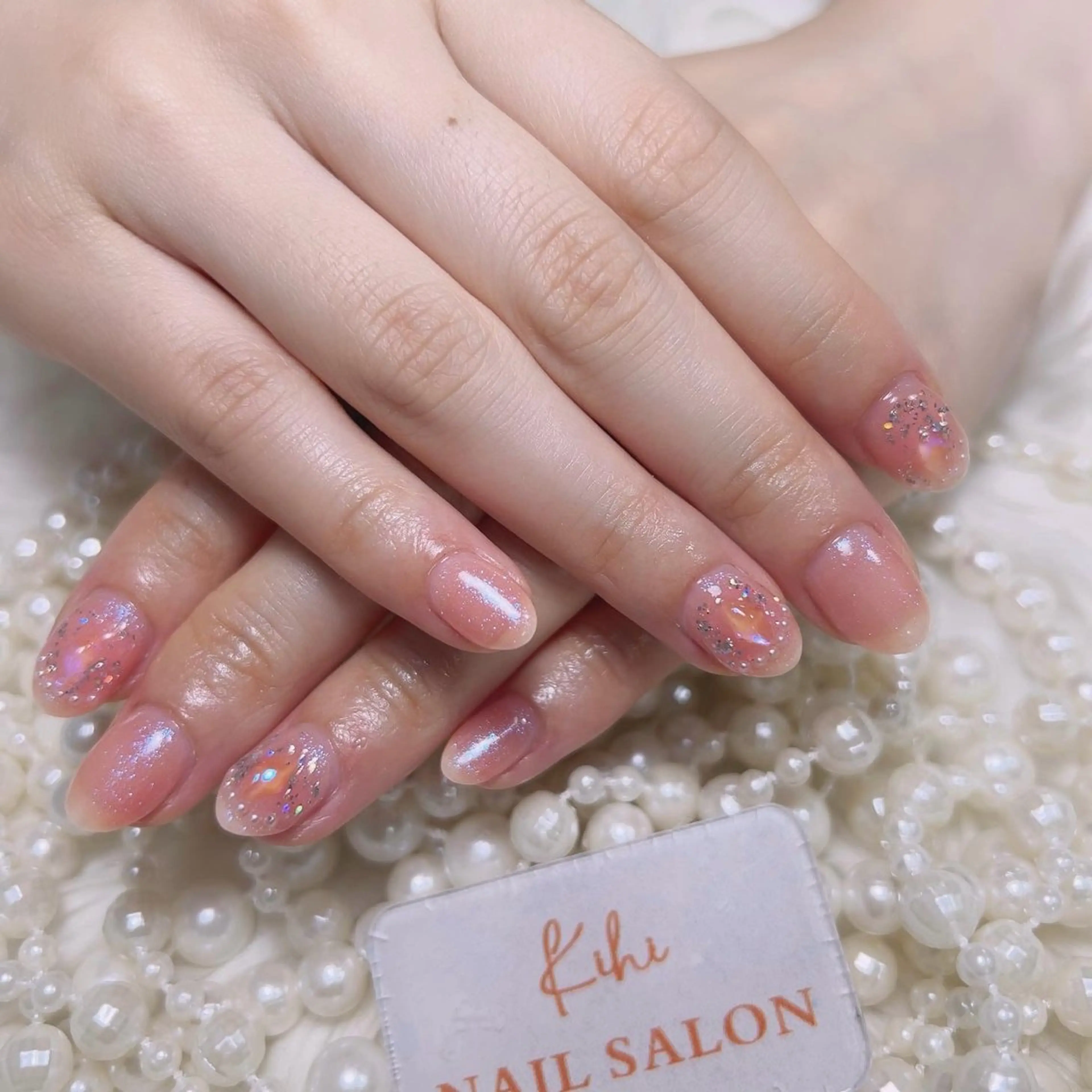 ネイル アートネイル フレンチネイル ジェルネイル グラデーション 韓国ネイル ハンドネイル ハンドケア さくら💮💮 【オフ無料】のネイルデザイン