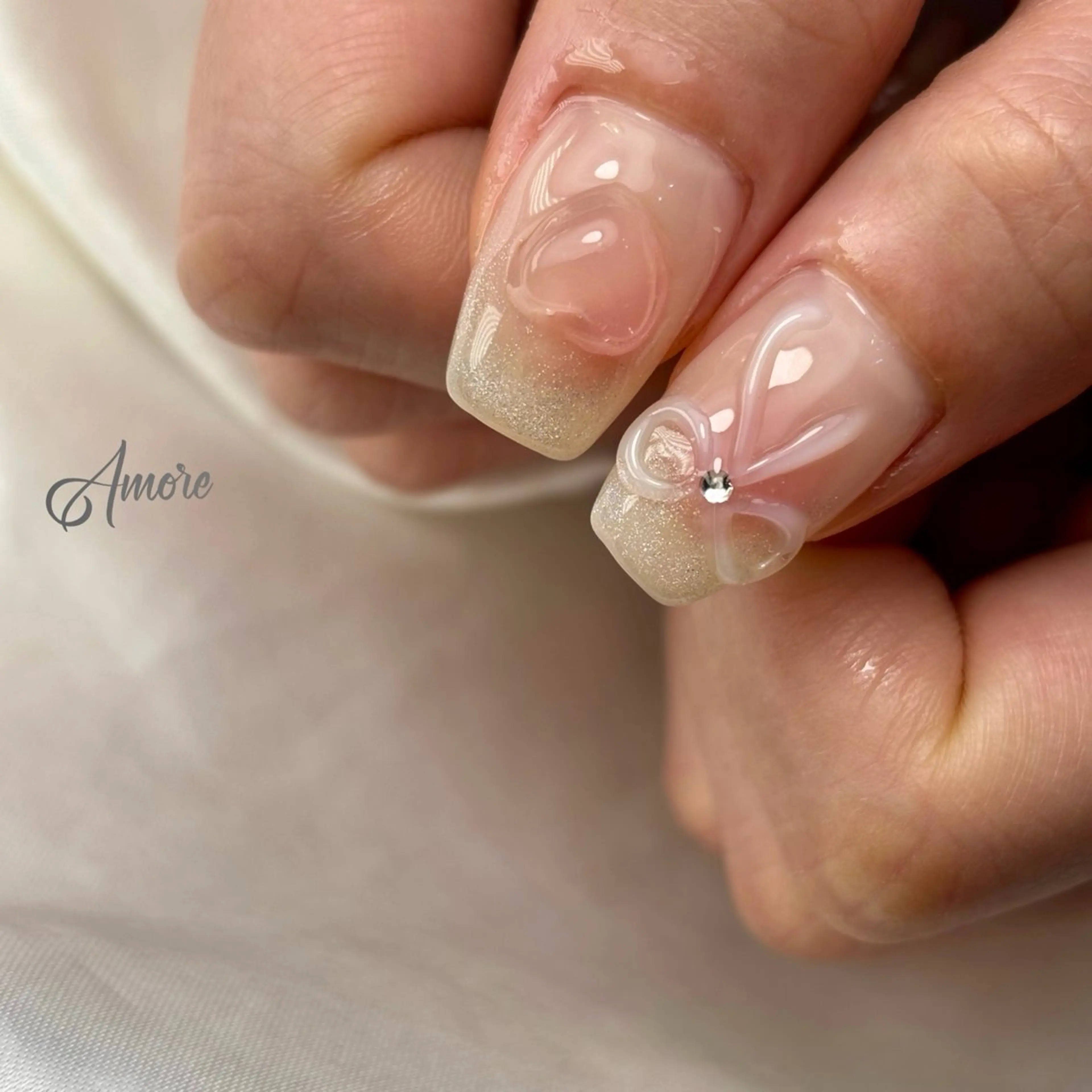 ネイル ジェルネイル キラキラネイル 韓国ネイル マグネットネイル パラジェル You kyehwaのネイルデザイン