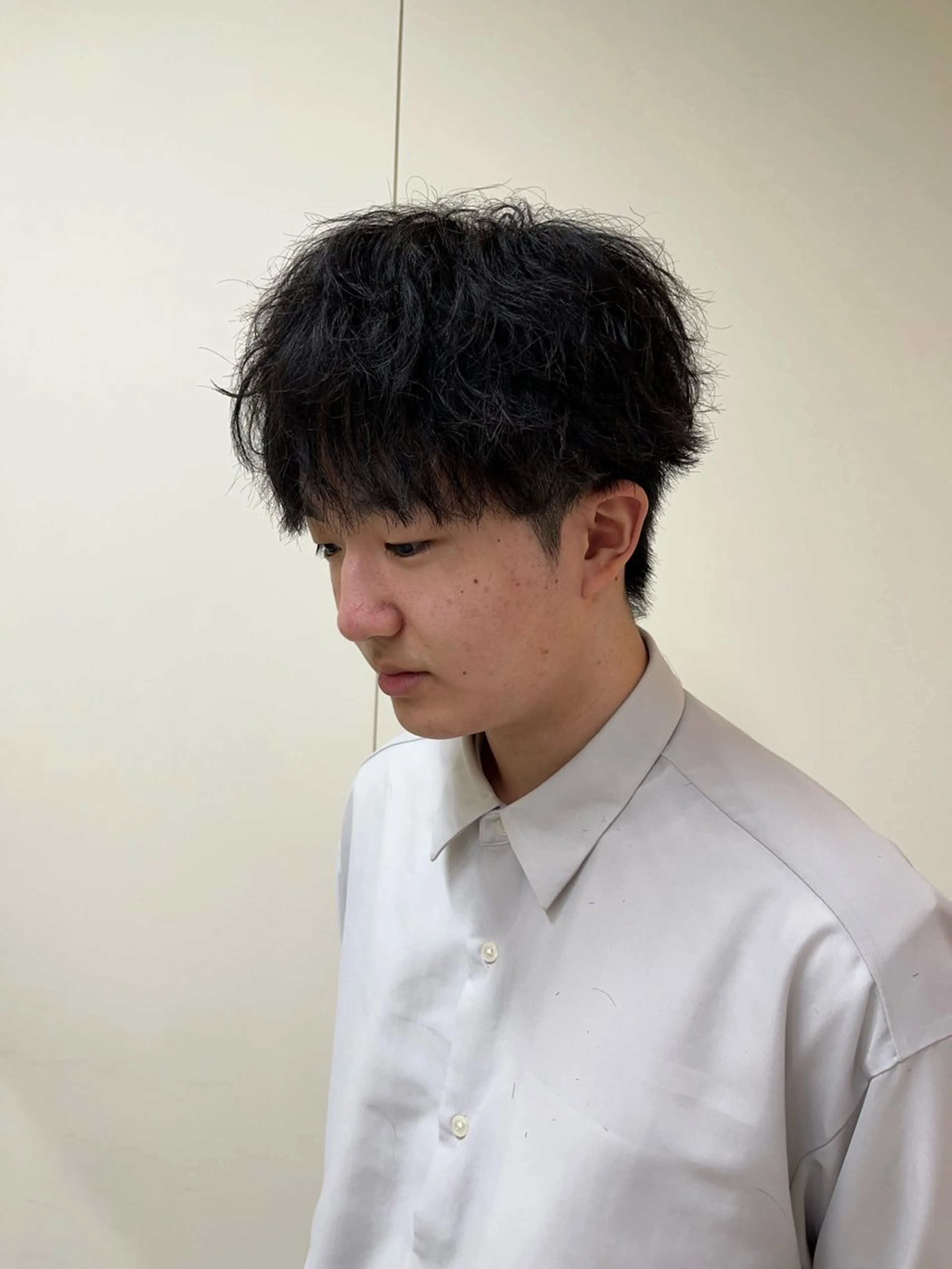 ショート パーマ メンズ マッシュ メンズパーマ ツイストスパイラルパーマ スパイラルパーマ AROH  men's cut&men's perm 船橋店所属・🧊メンズ特化🧊 高木航希のヘアスタイル