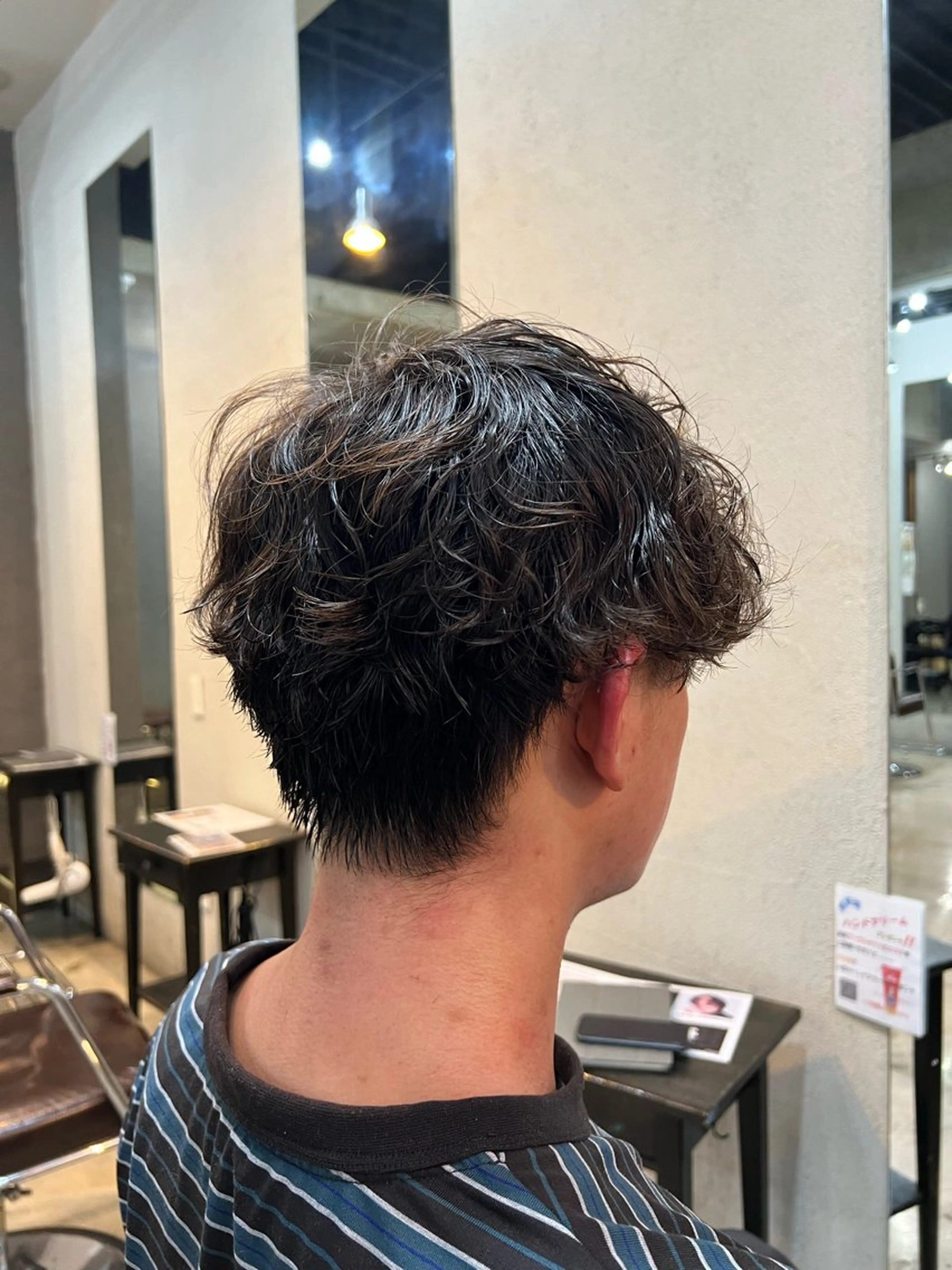 パーマ メンズ マッシュ 波巻きパーマ Men's NAM 八角のヘアスタイル