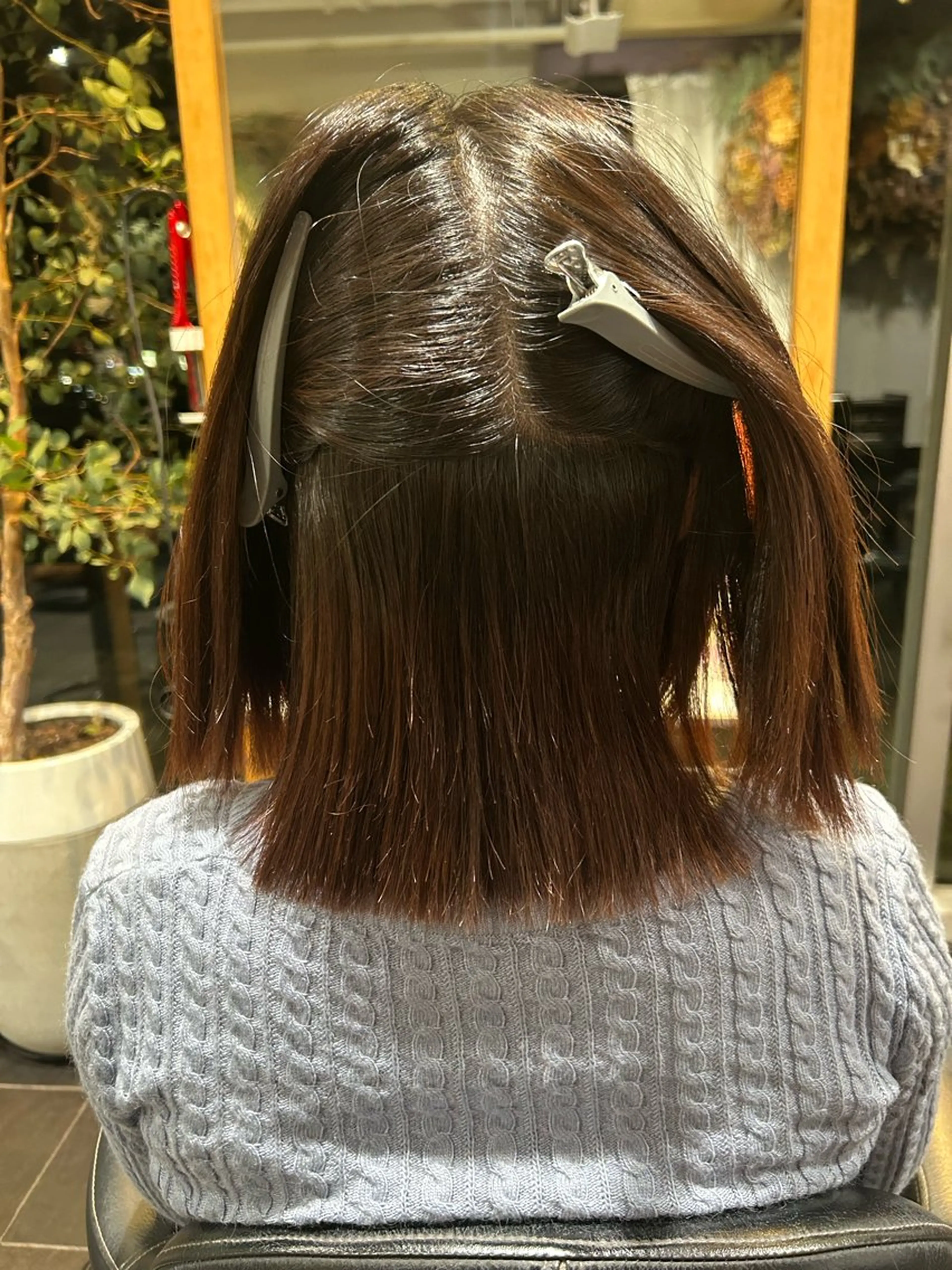 縮毛矯正+2ステップトリートメントの写真