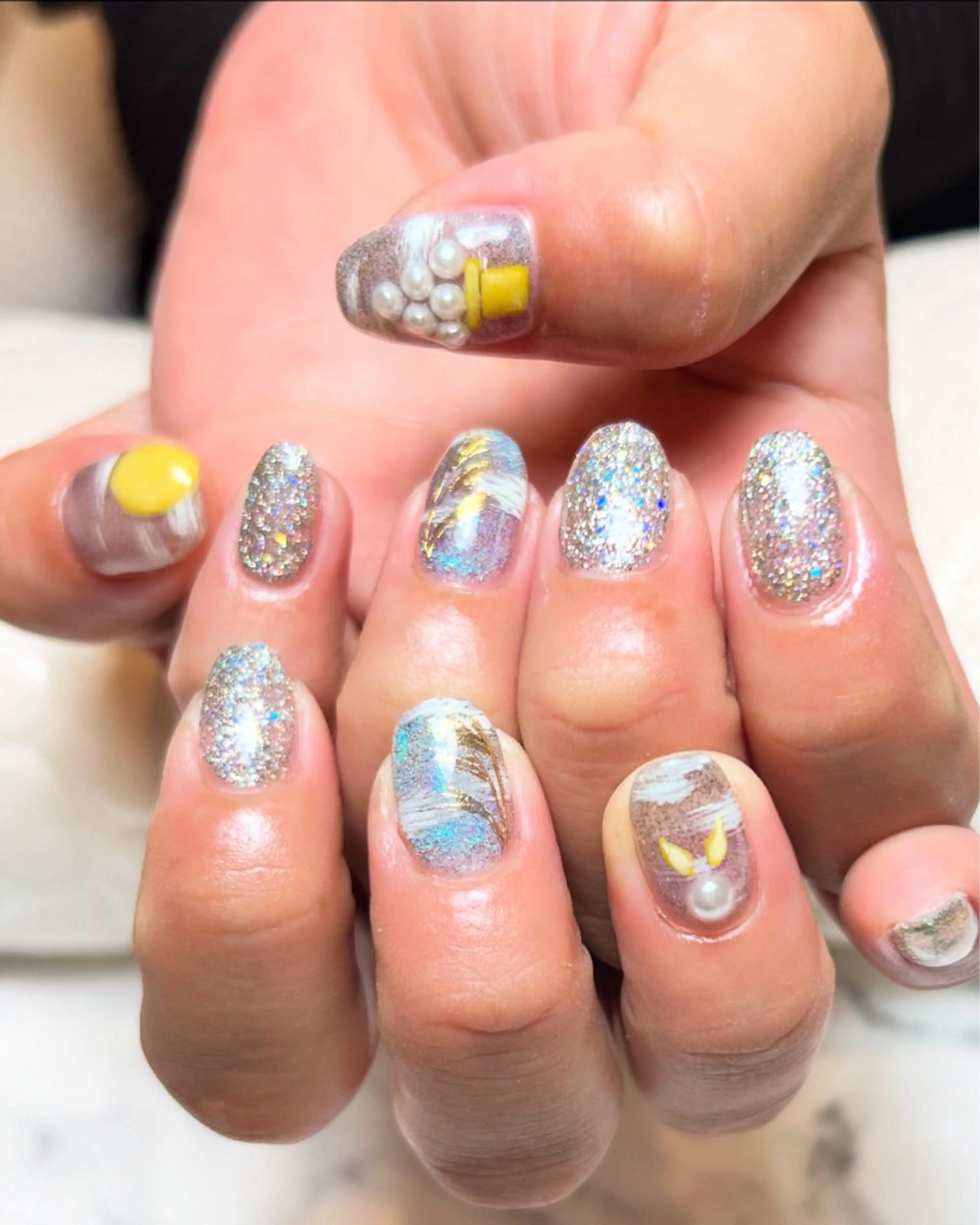 ネイル アートネイル ジェルネイル ロングネイル マグネットネイル ミラーネイル プライベートサロン マニフィークのネイルデザイン