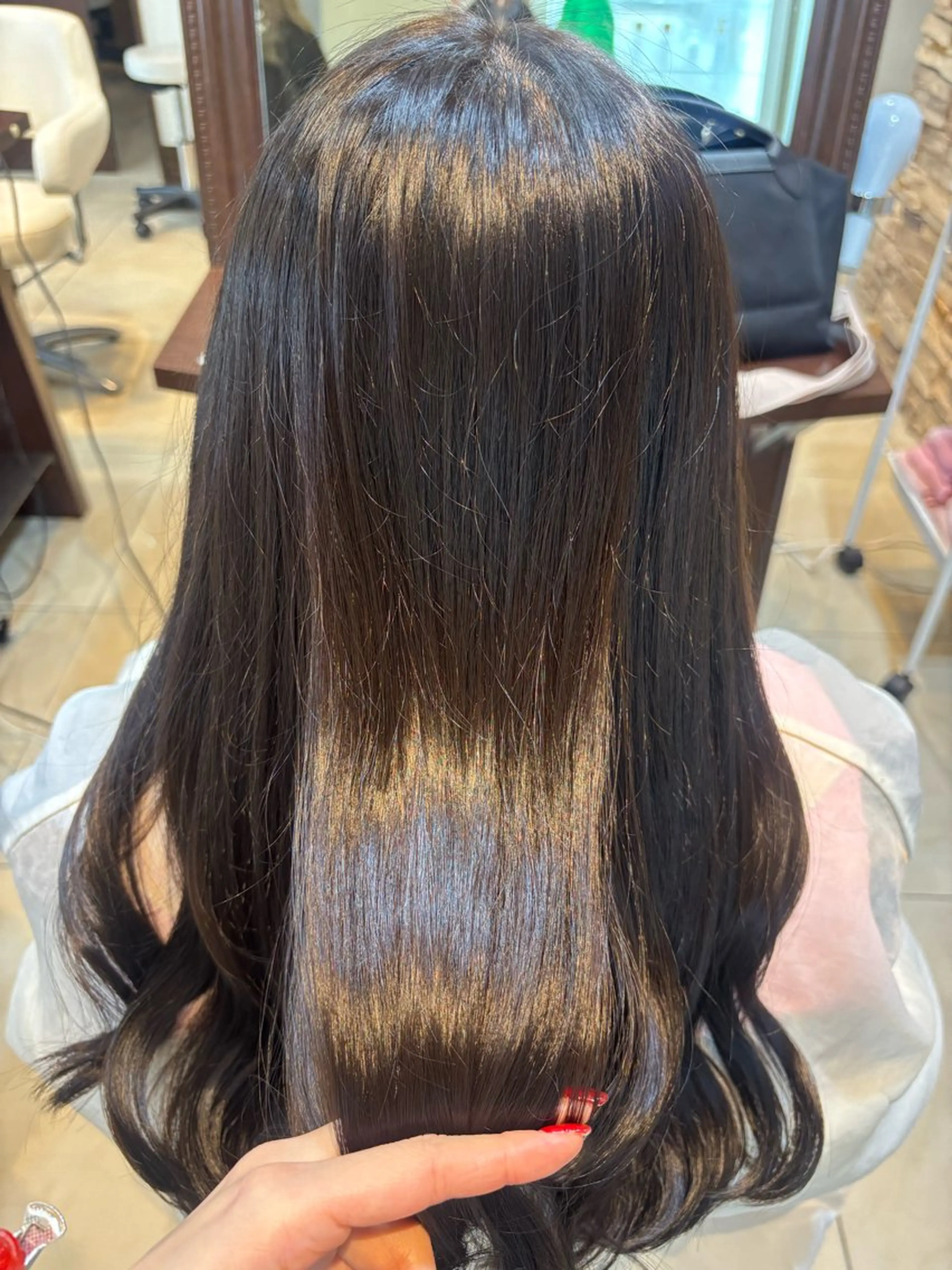 ロング カラー カット ヘアカラー 山内 桜のヘアスタイル