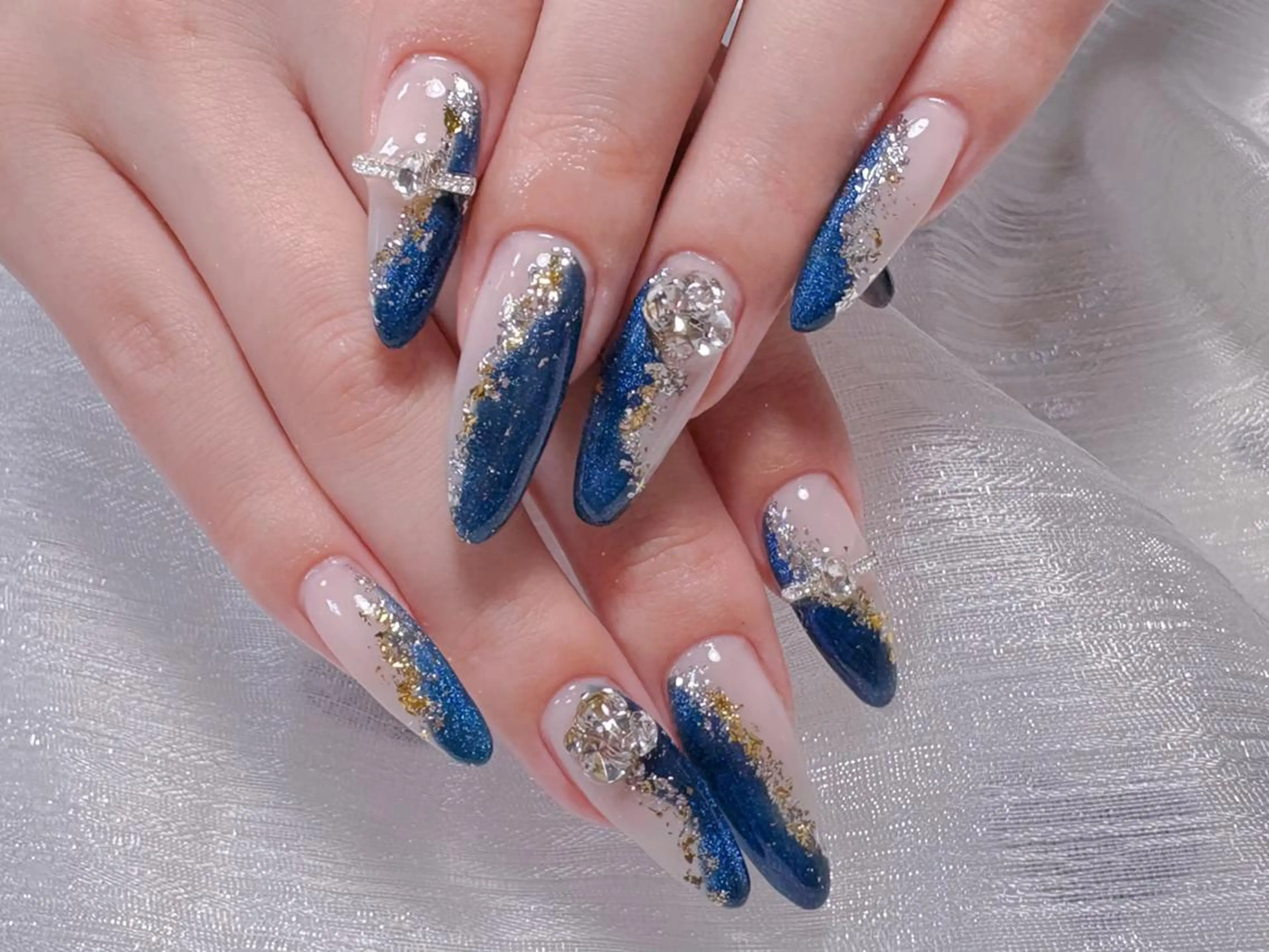 ネイル ハンドネイル 🐳彩羽チップ 長さだし専門🐳のネイルデザイン