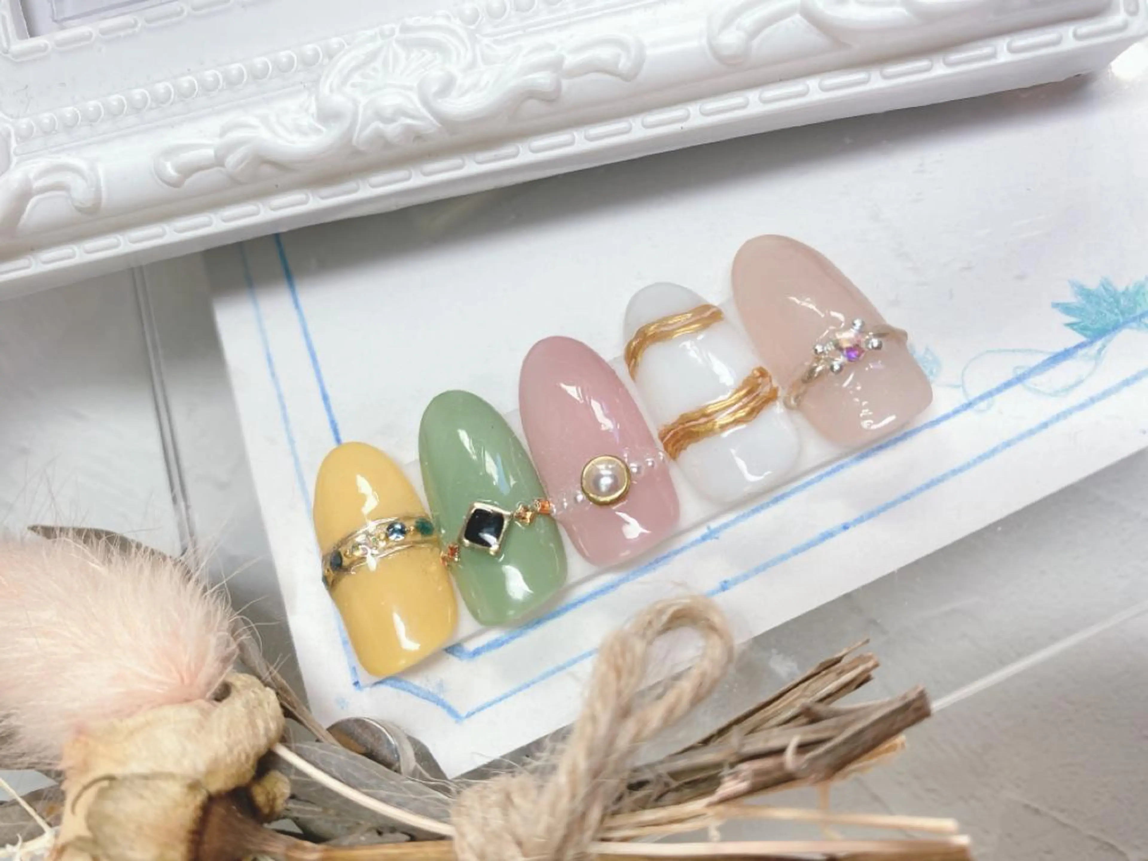 ハンドワンカラー＋大人気リングネイルプレゼント😍💝オフなしの写真