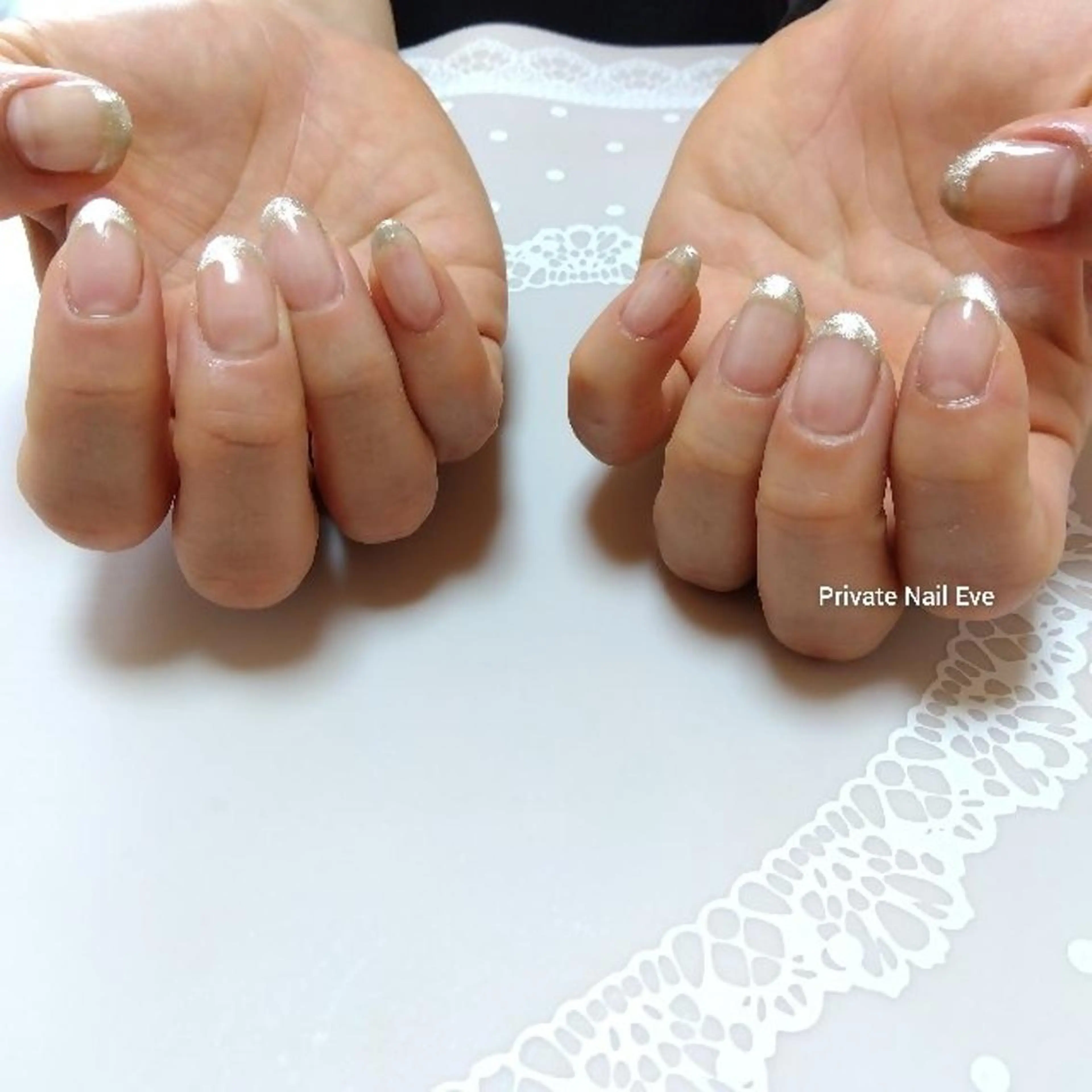 ネイル フレンチネイル マグネットネイル マグネットフレンチ ネイル junkoのネイルデザイン