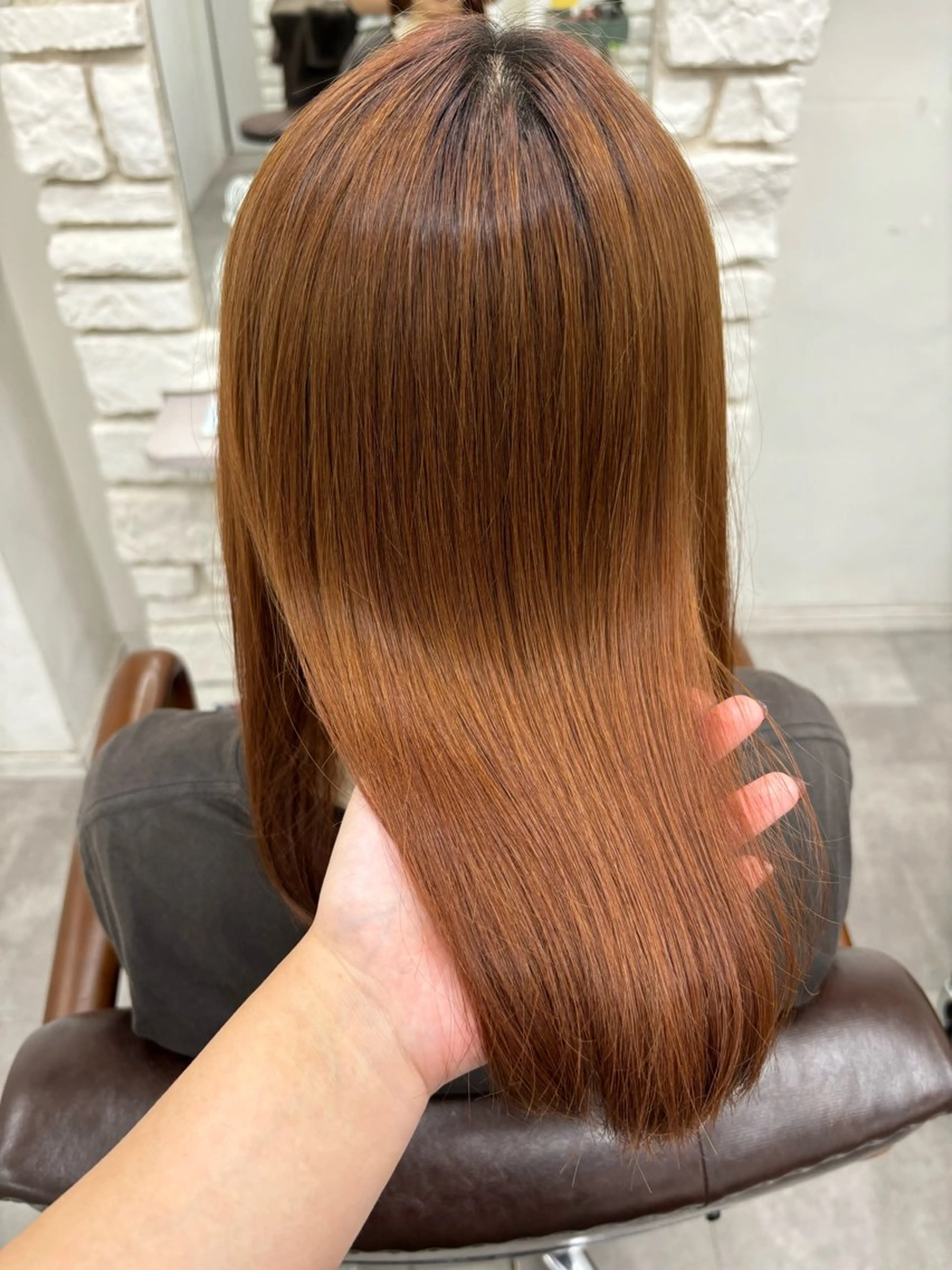 ミディアム 縮毛矯正 I see所属・I see/天王寺/ 髪質改善/本田 唯のヘアスタイル