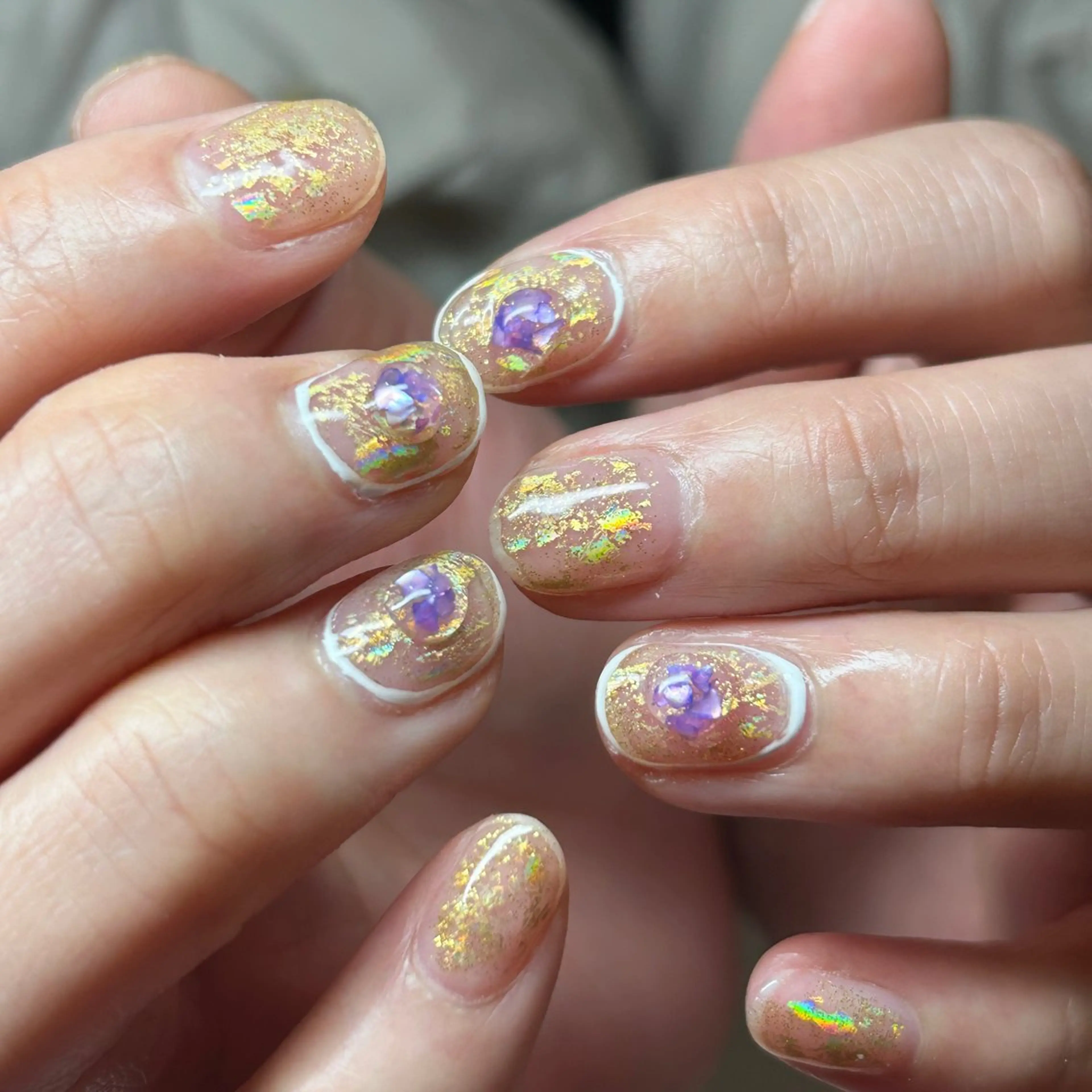 ネイル アートネイル クリアネイル ぷっくりネイル ハンドネイル はあとねいる筑紫口店 Hitomiのネイルデザイン