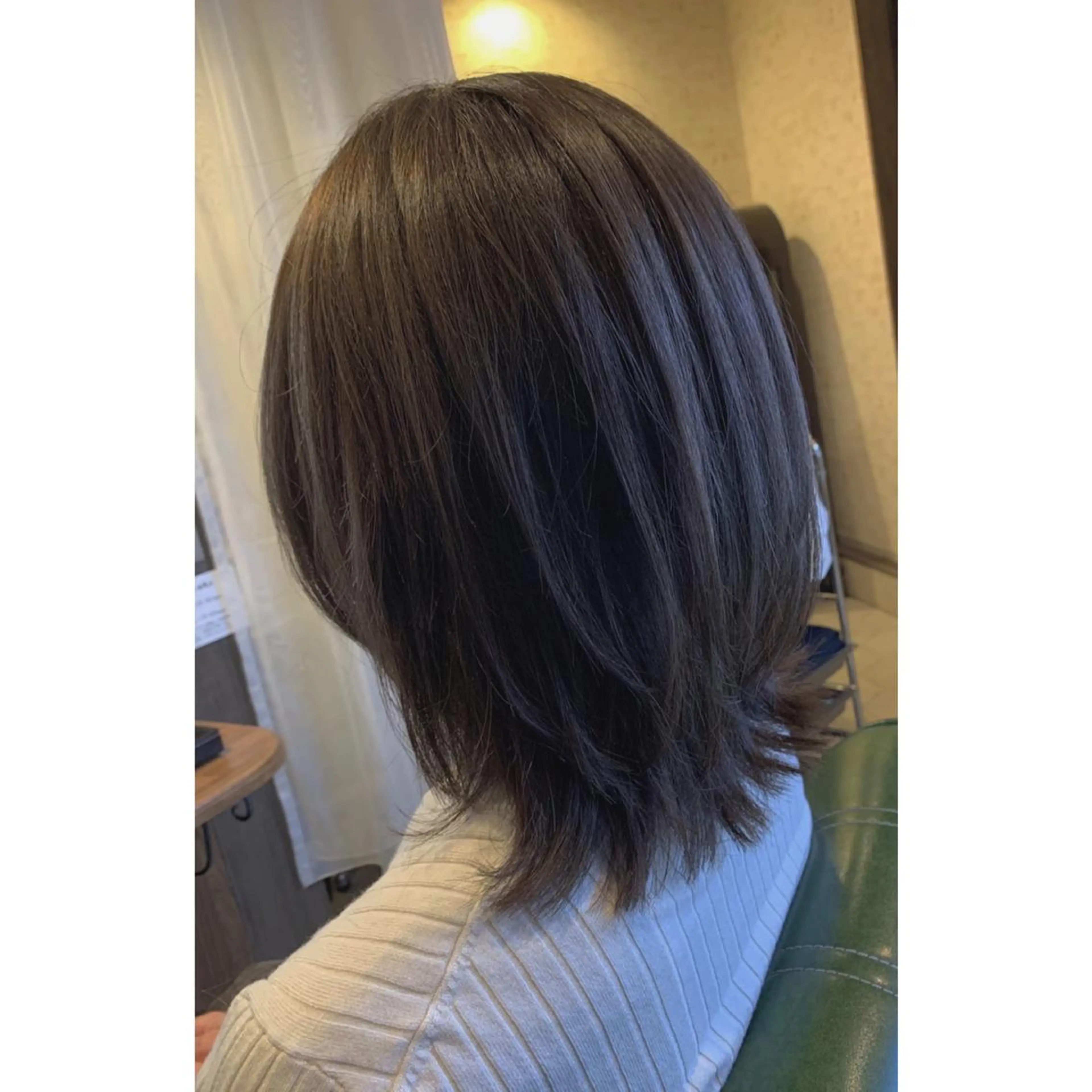 ミディアム 外ハネヘア ✨縮毛矯正✨髪質改善 ナカシマ ユミのヘアスタイル