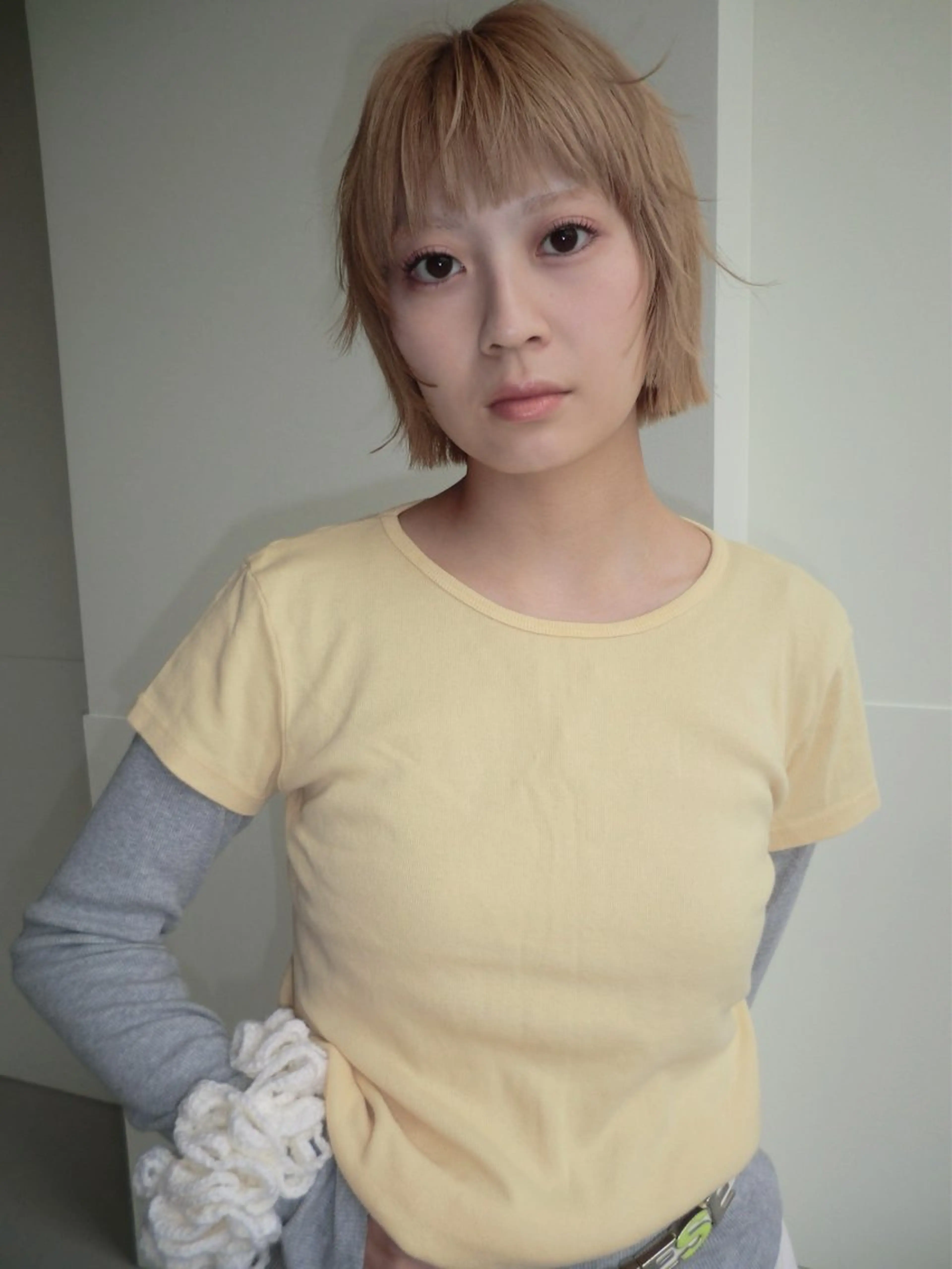 ショート 透けるカラー🫧 Memi🎀のヘアスタイル