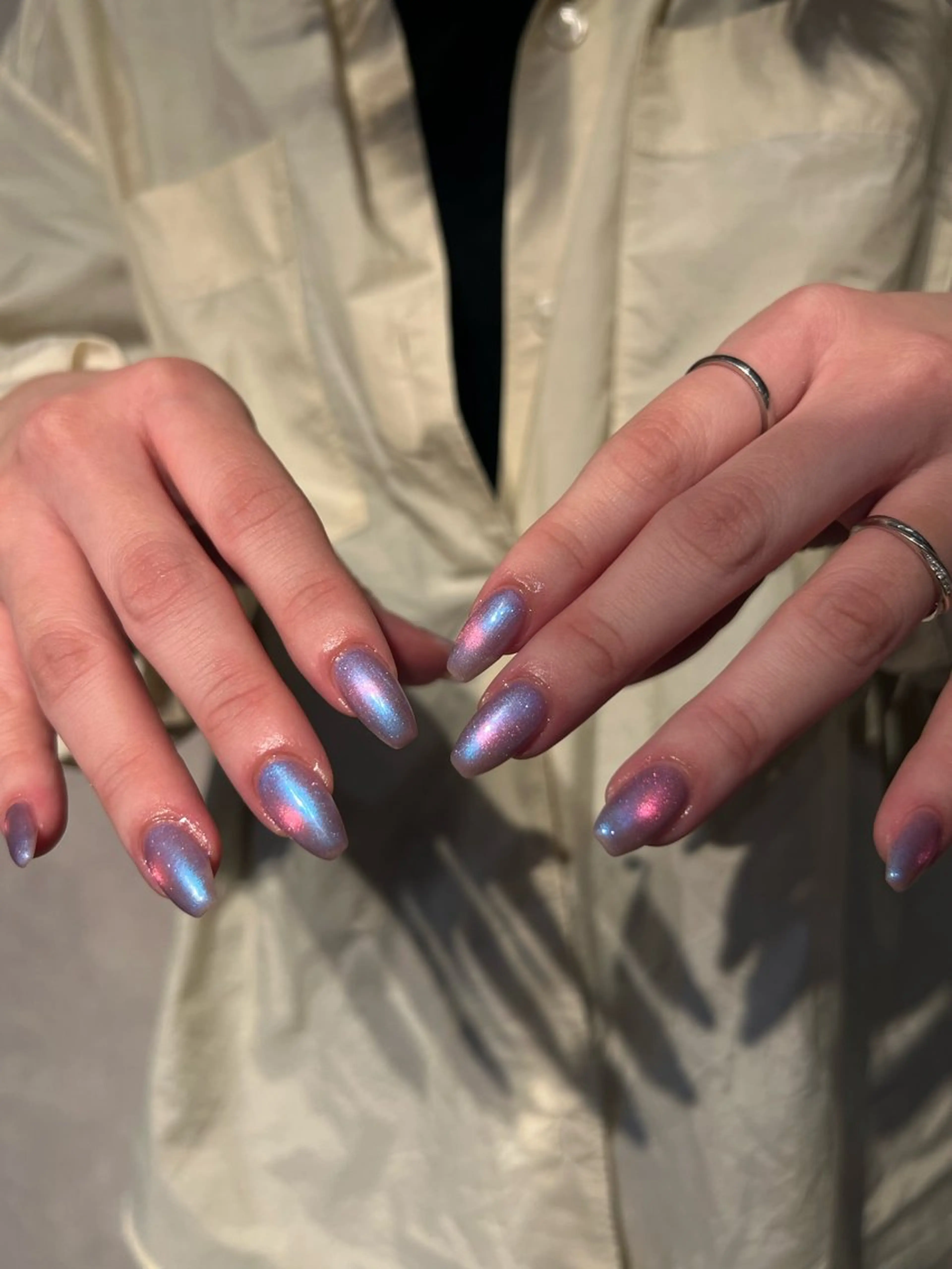 ネイル マグネットネイル 金木犀　札幌駅前店所属・金木犀ネイルサロン 三浦のネイルデザイン