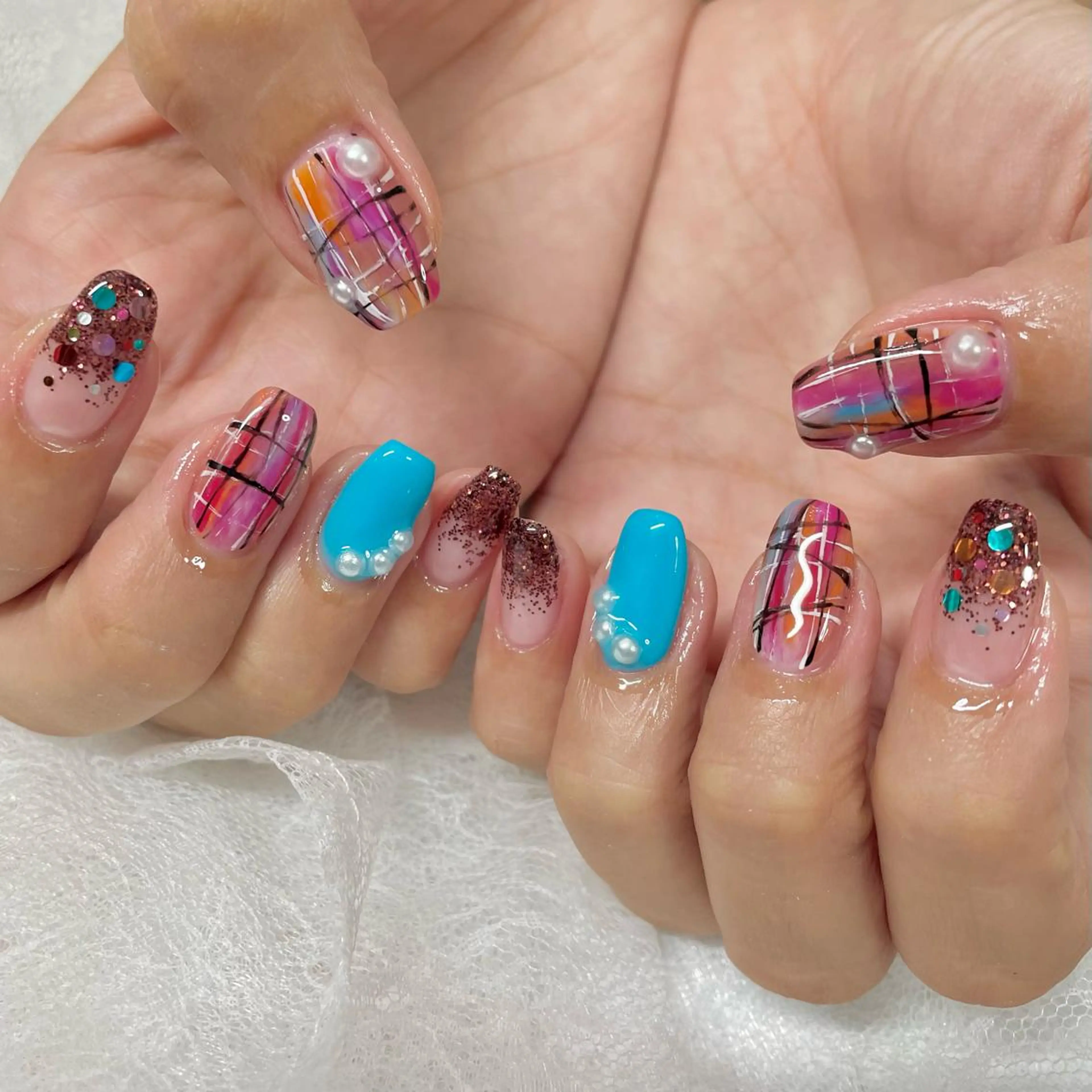 ネイル ジェルネイル パラジェル J terrace Nailのネイルデザイン