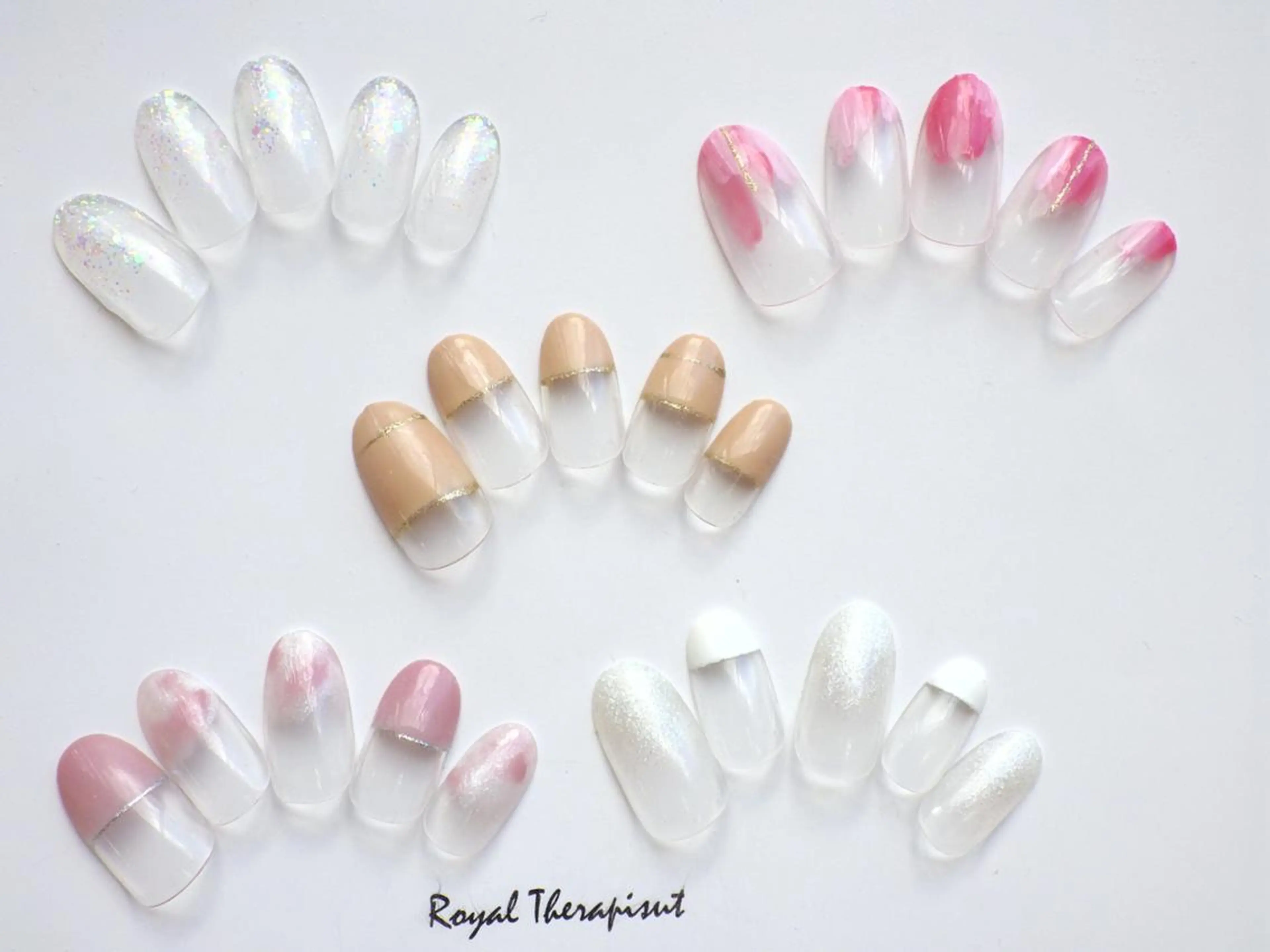 ネイル クリアネイル 【尾下】 ロイヤル•セラピストのネイルデザイン