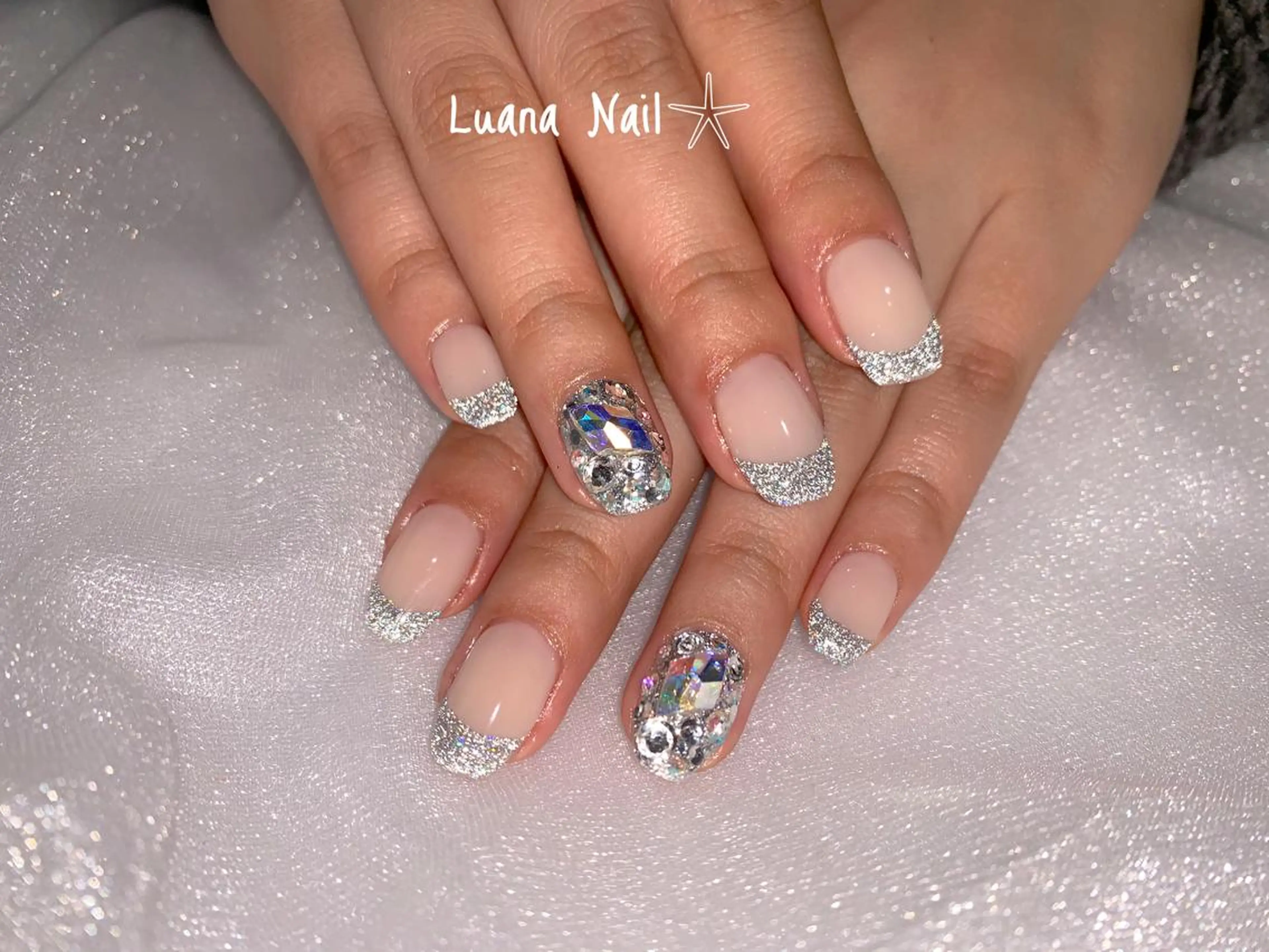 ネイル フラッシュネイル ラメ(グリッター) ハンドネイル BeauJu by Luana Nail所属・BeauJu by Luana Nailのネイルデザイン