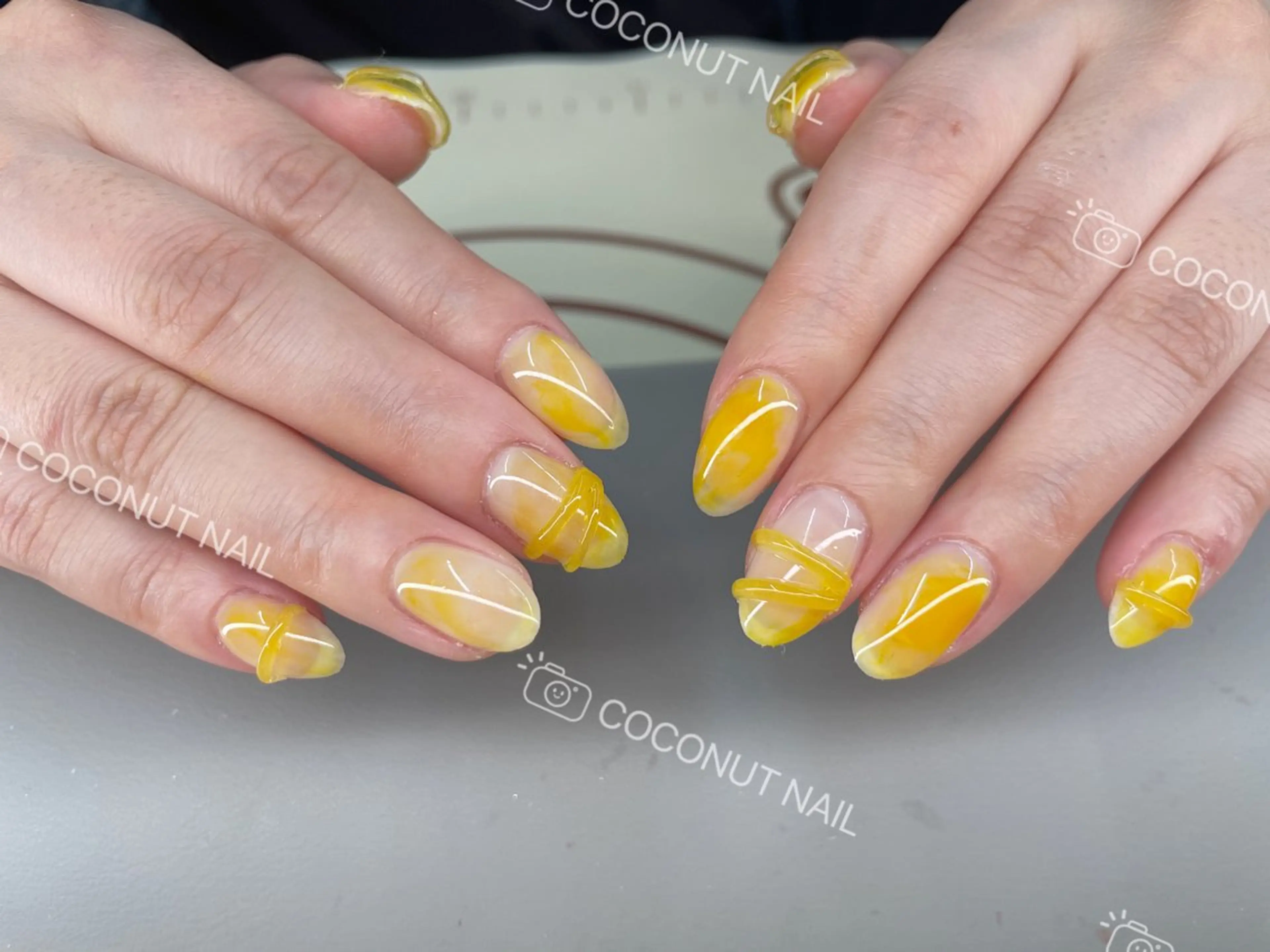 ネイル ハンドネイル 神田 ココナッツのネイルデザイン