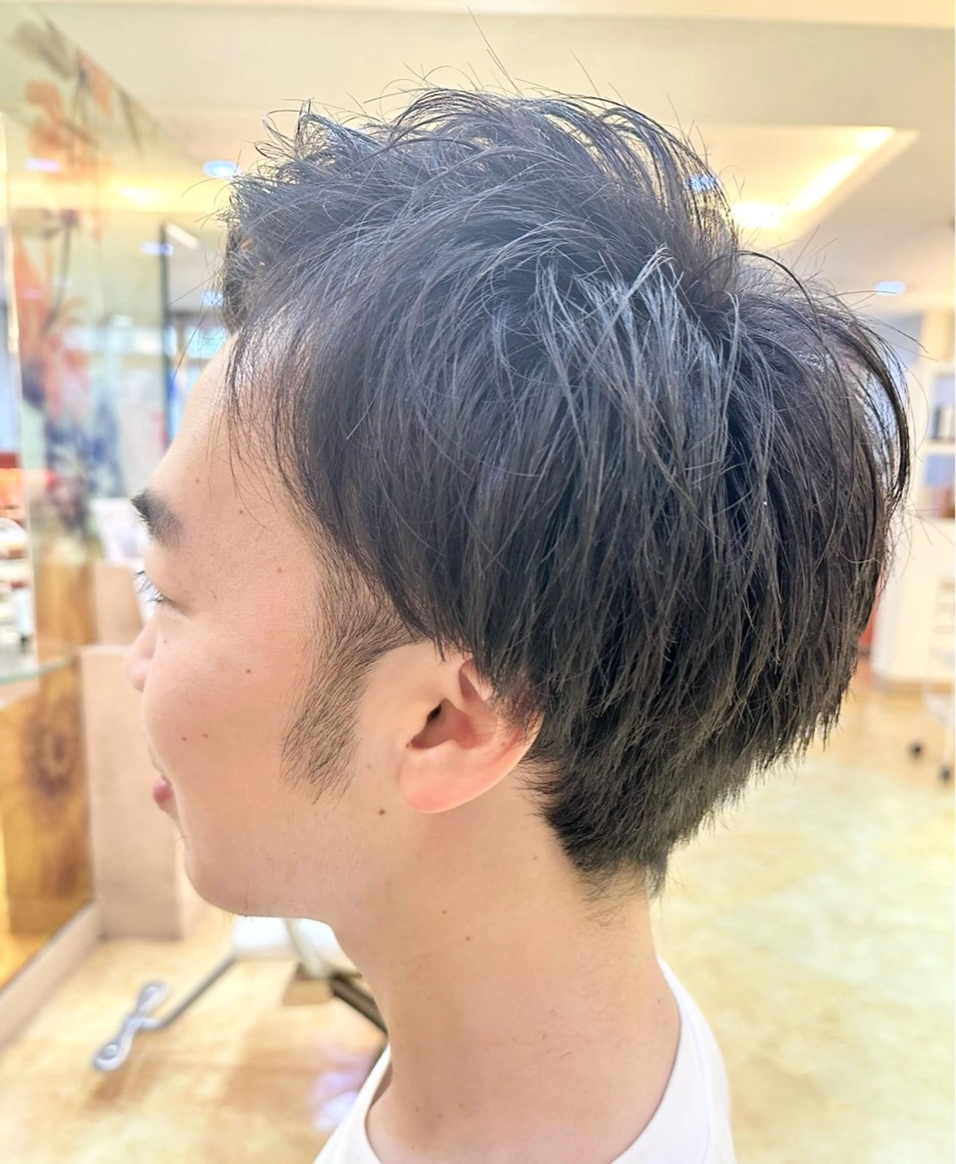 ショート メンズ ツーブロック メンズパーマ/ メンズカット/片山のヘアスタイル