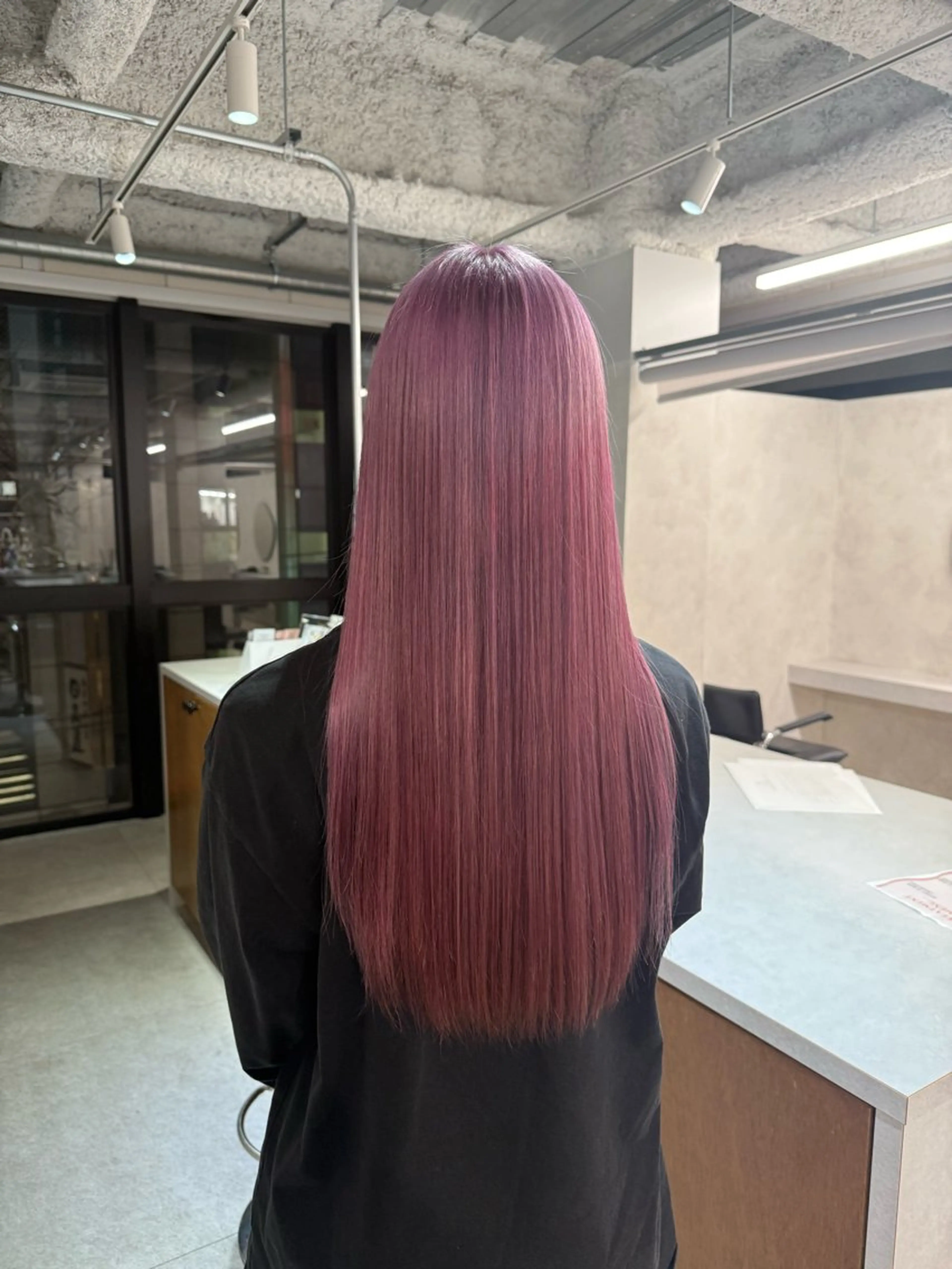 ロング 韓国風ヘア レイヤーカット 似合わせカット ヘアカラー 森貝 洋亮のヘアスタイル