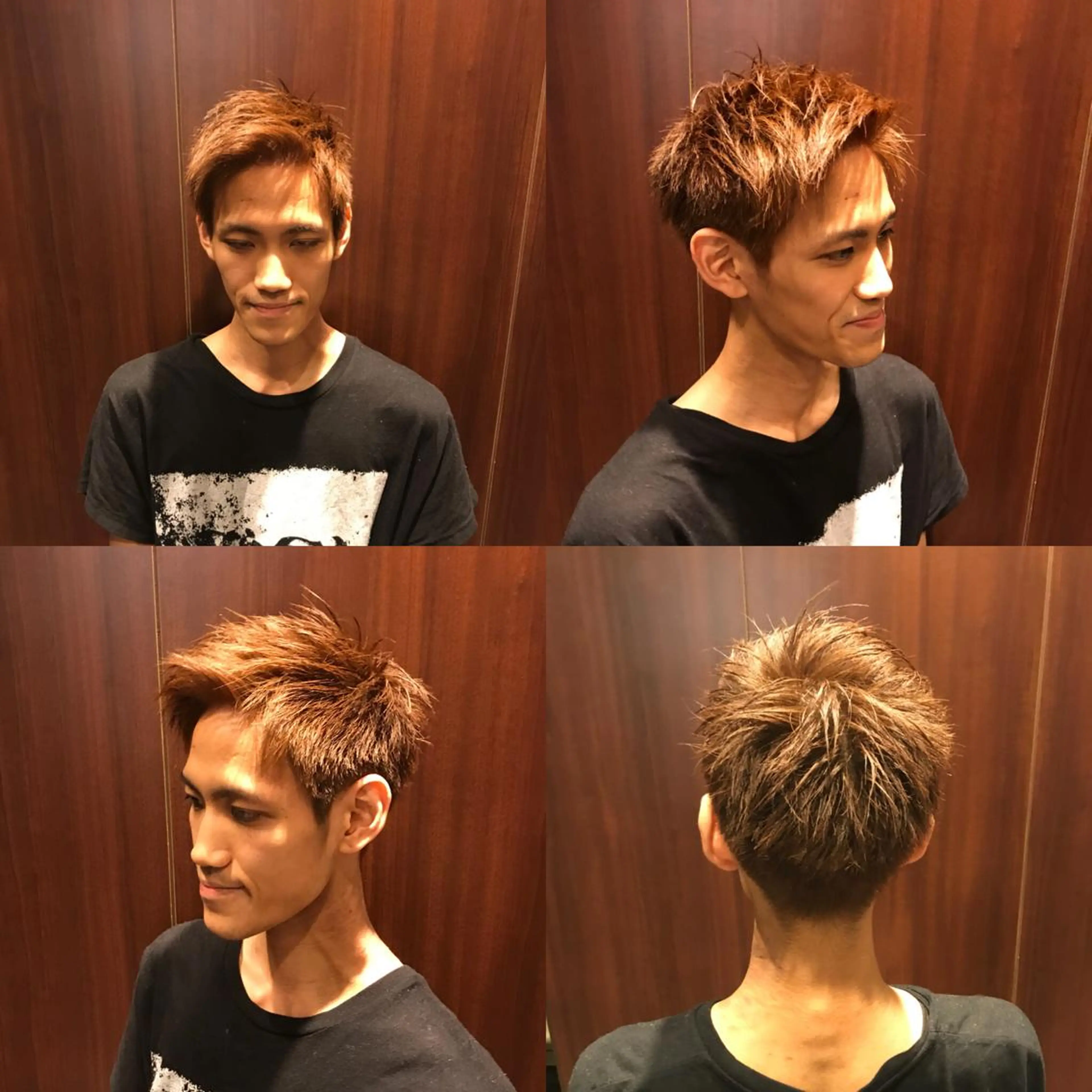 ミディアム カラー メンズ 高橋 亜美奈のヘアスタイル