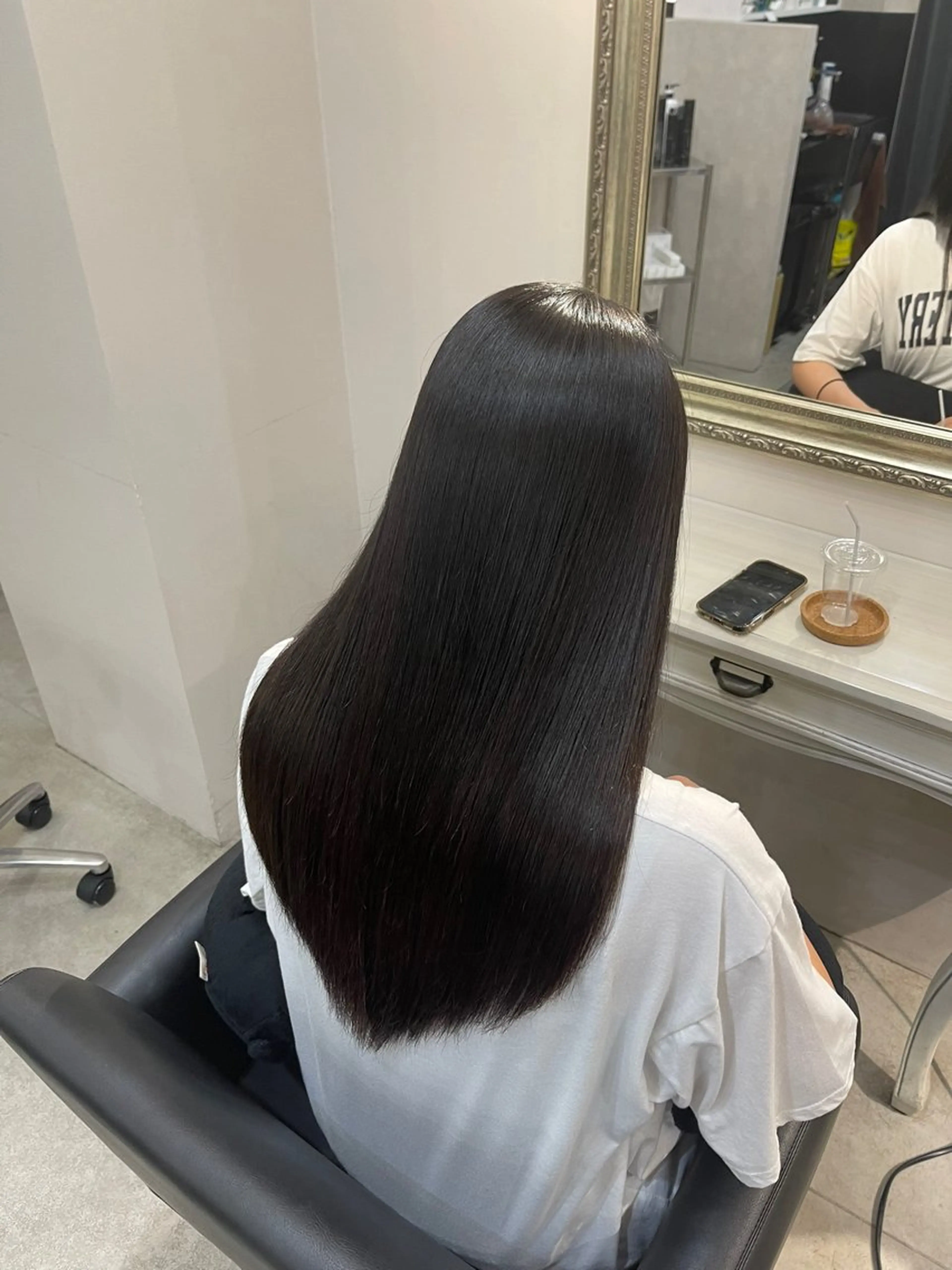 ロング 髪質改善 カット 縮毛矯正 堀江/艶髪/透明感 カラー/NENE🫧のヘアスタイル