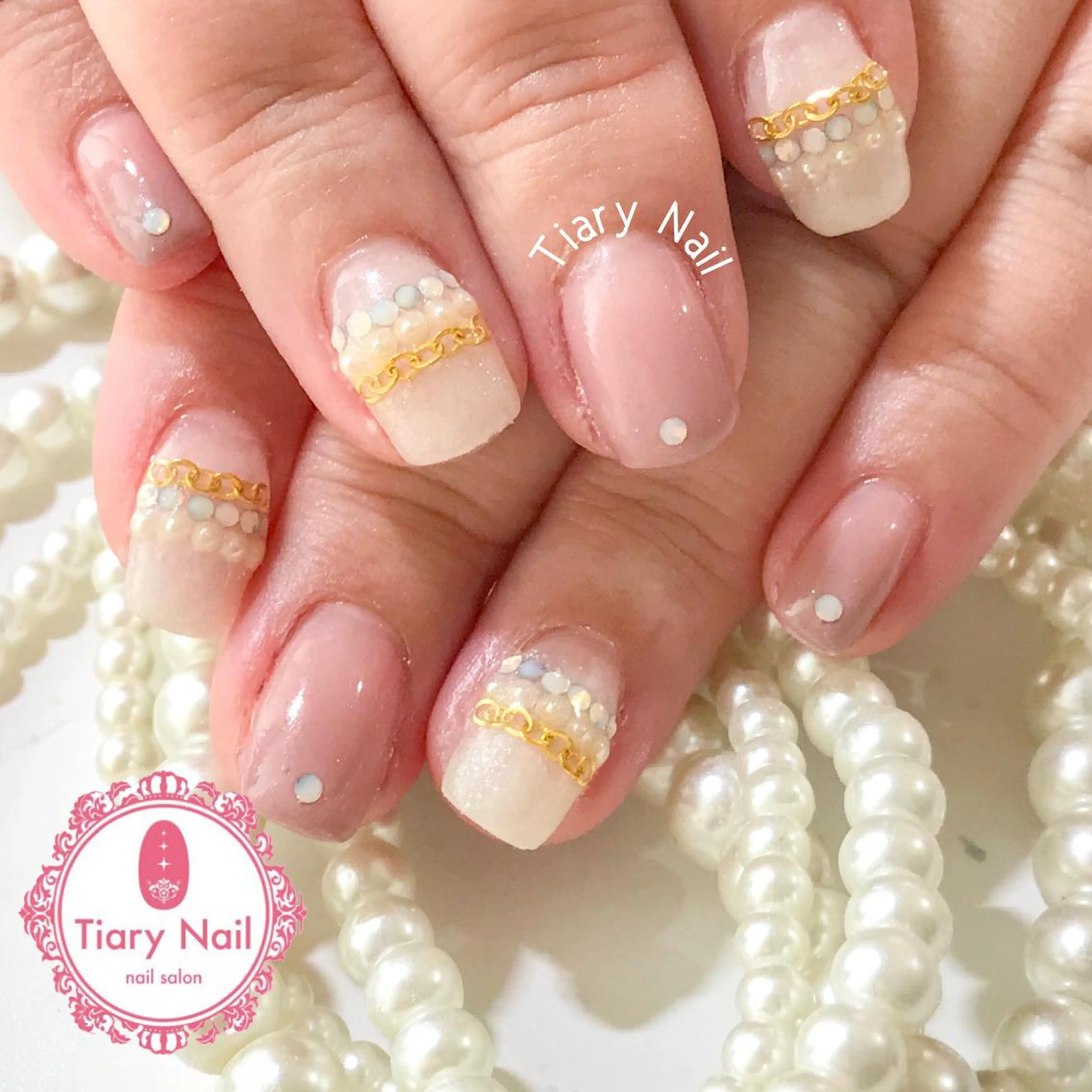 ネイル ハンドネイル 💗🪽Tiary Nail🪽💗のネイルデザイン