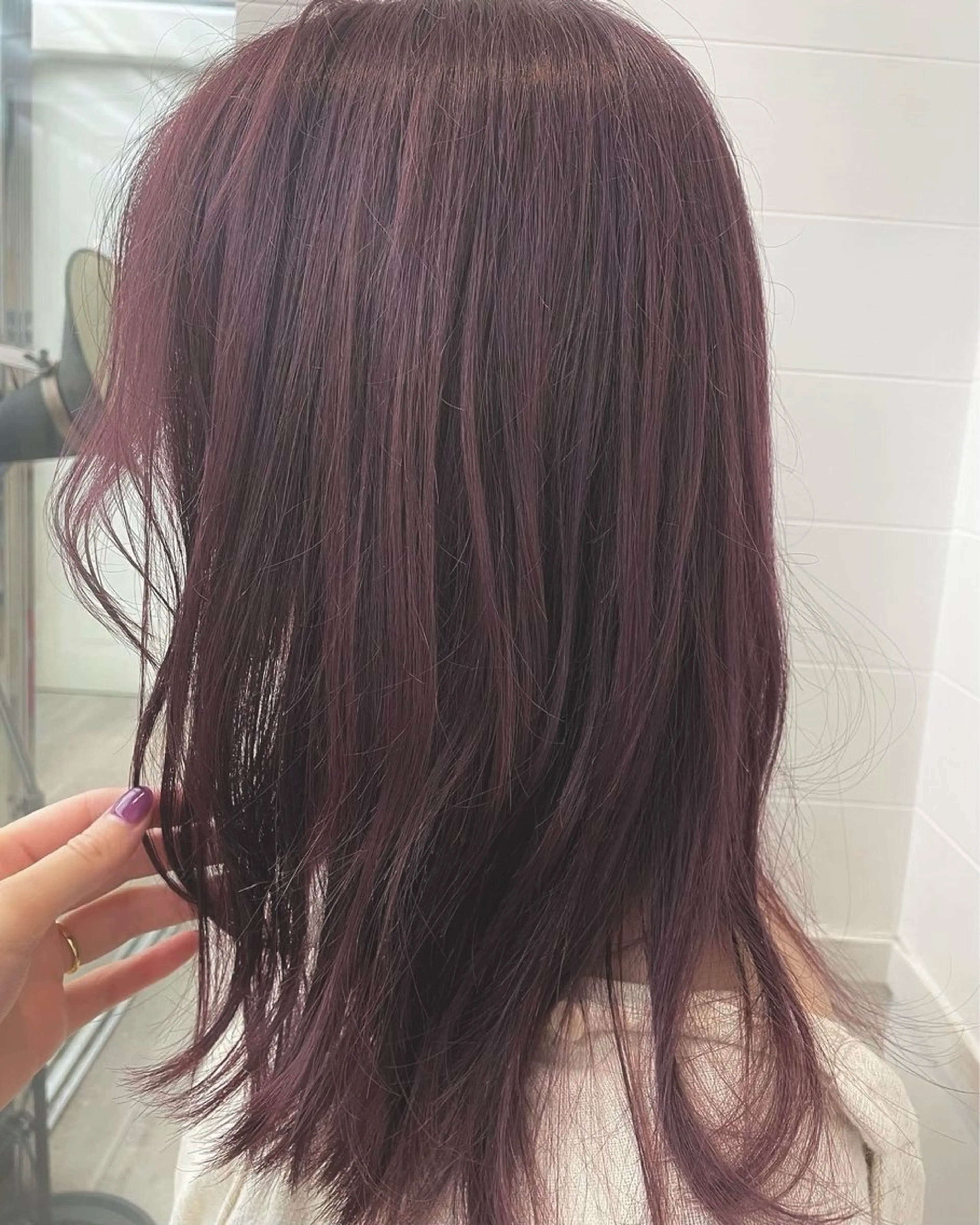 ミディアム ヘアカラー hachiyama rinaのヘアスタイル