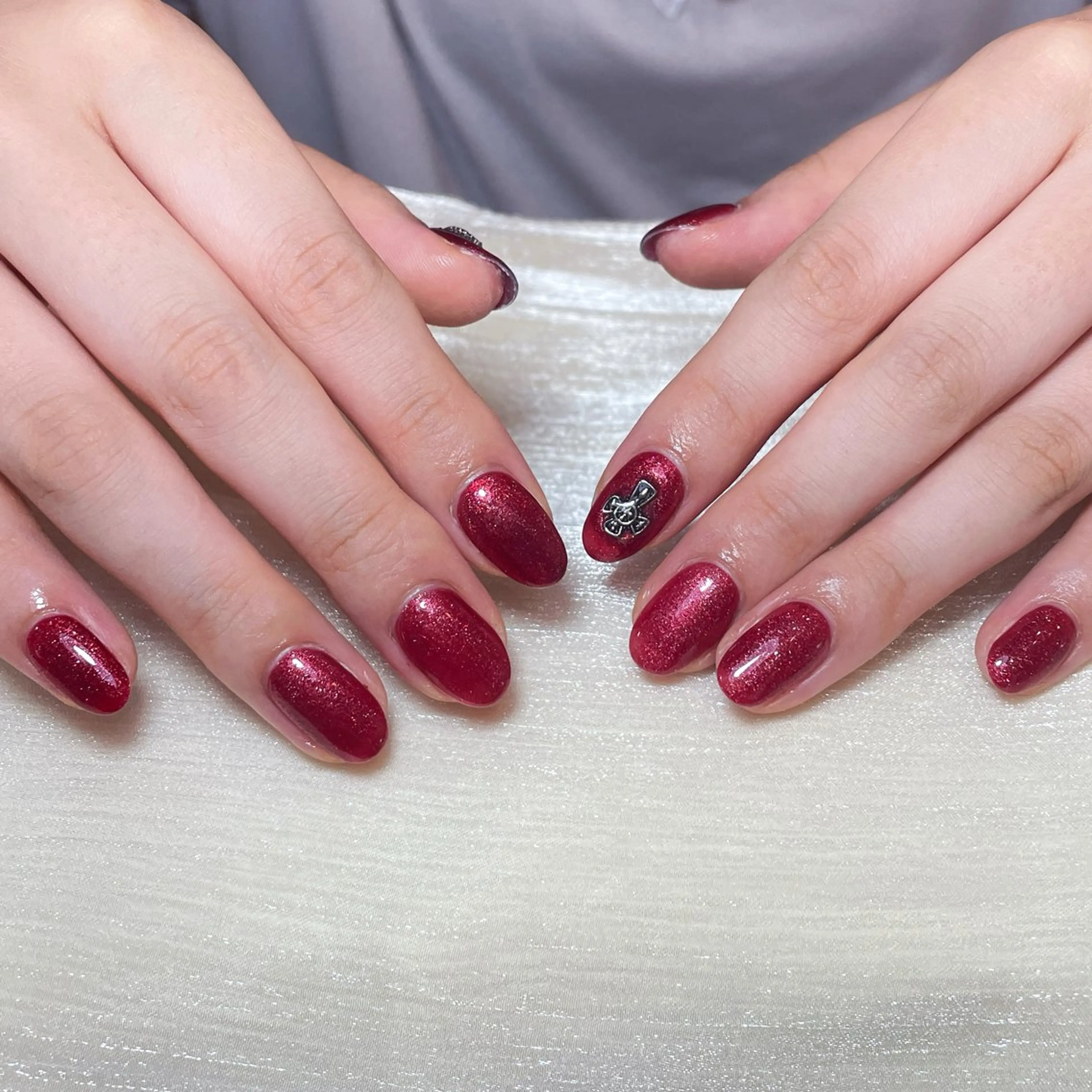 ネイル アートネイル オーロラネイル ガーリー キラキラネイル 韓国ネイル ハンドネイル ハンドケア DEMAIN- 🌸のネイルデザイン