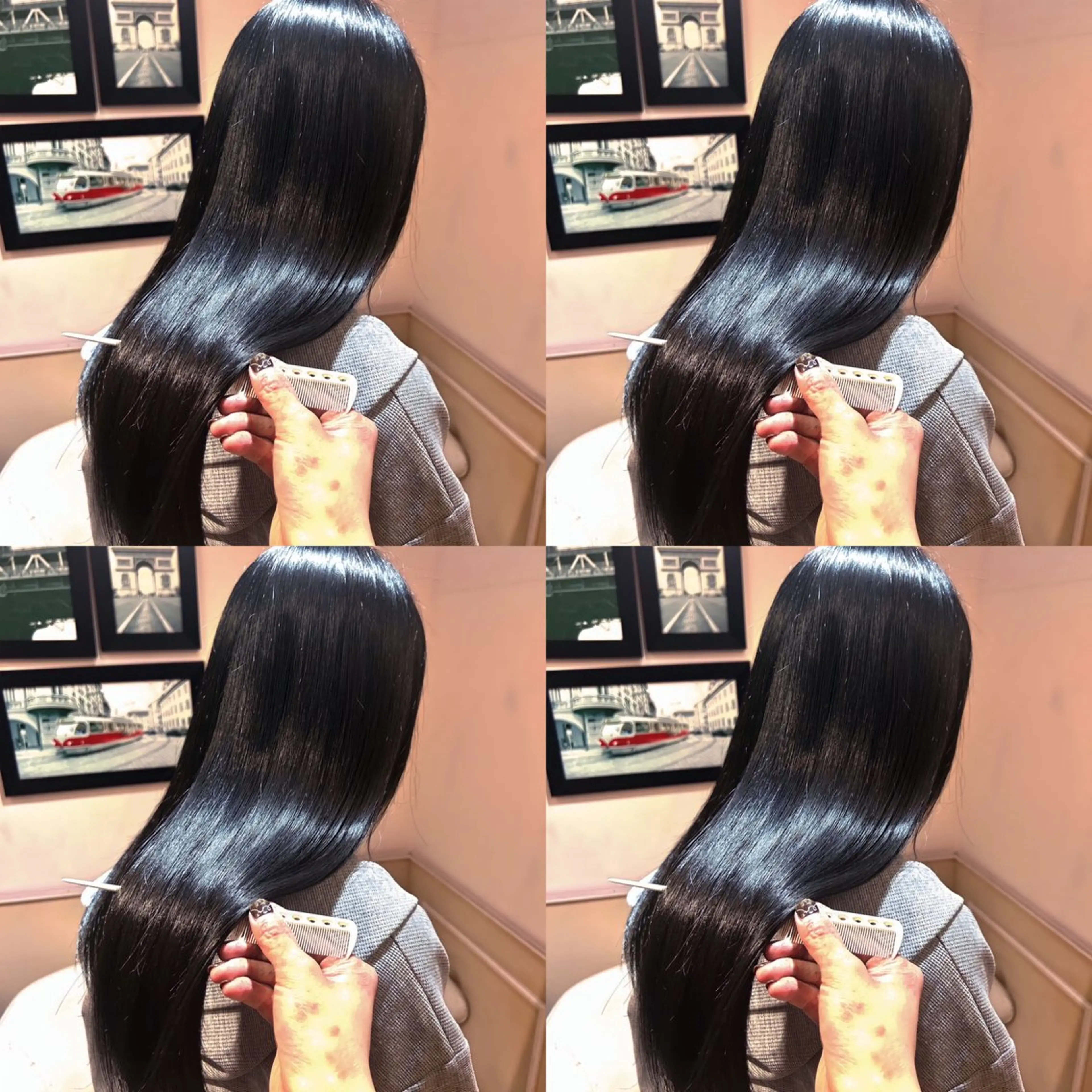 ロング カラー ヘアカラー トリートメント 店長✨️韓国ヘア✖️ 髪質改善カラー／純大のヘアスタイル