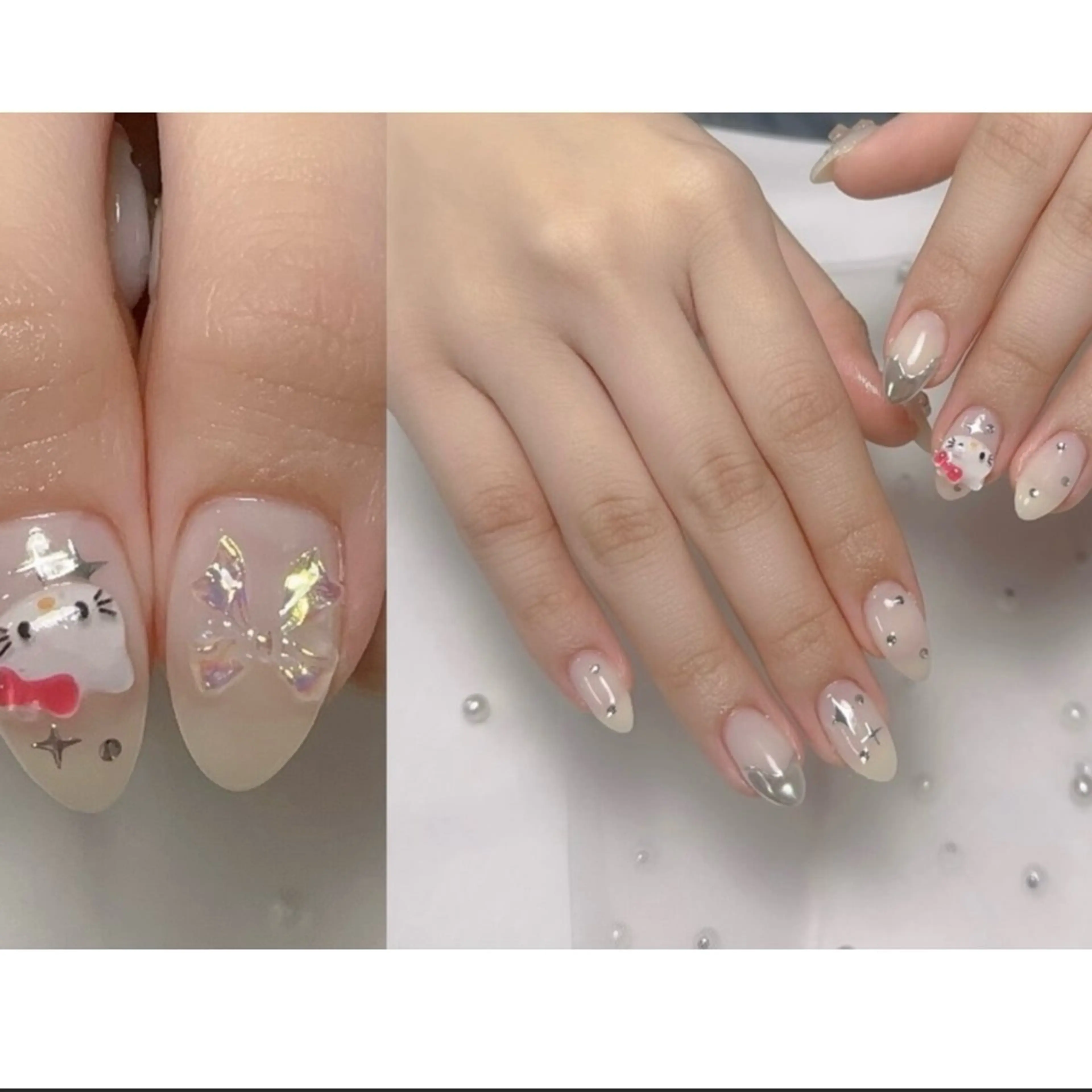 ネイル アートネイル フレンチネイル ジェルネイル グラデーション 韓国ネイル ハンドネイル 💕鈴木ユリ パラジェル/オフ無料のネイルデザイン