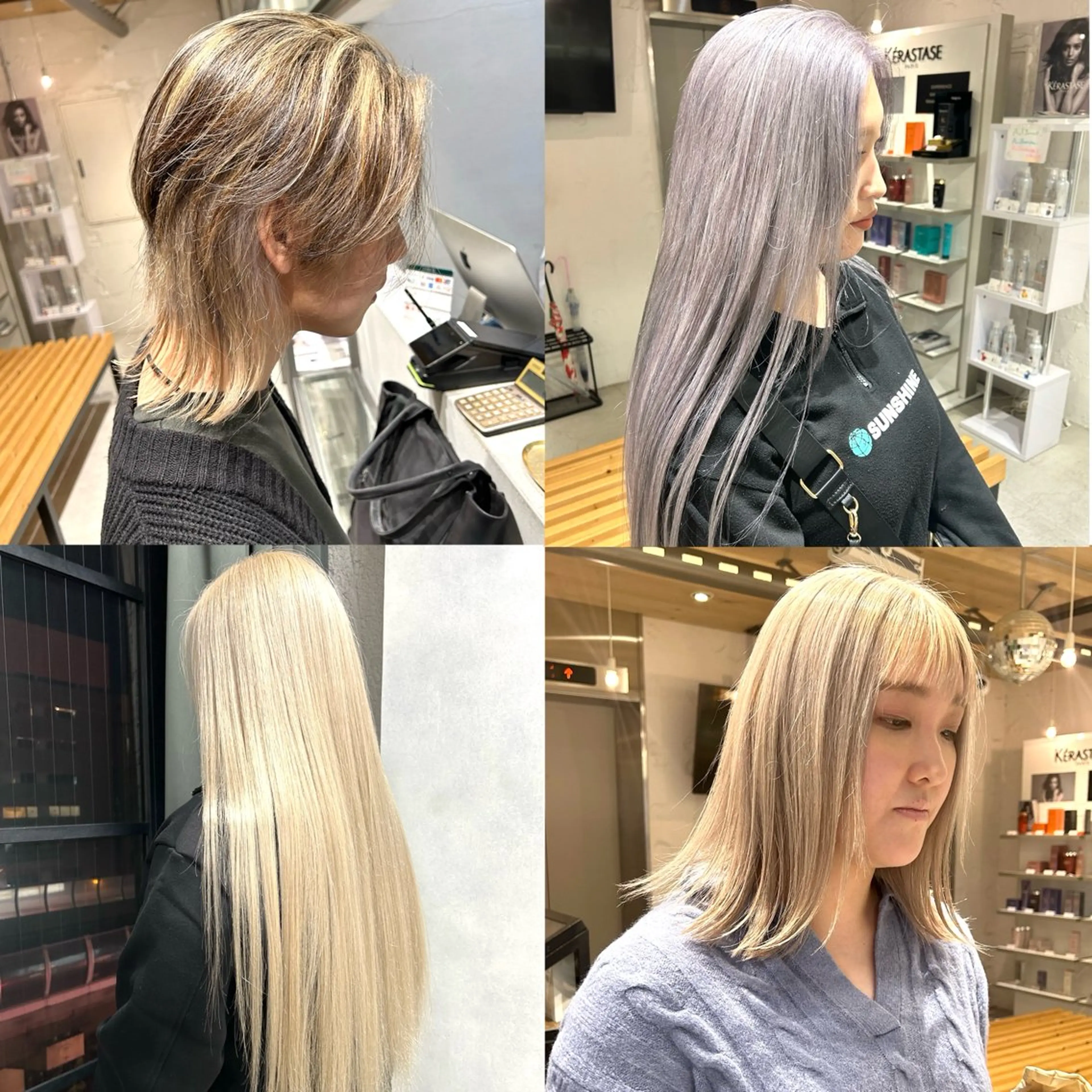 ミディアム カラー ヘアカラー トリートメント ✨ブリーチ特化✨ 💚Acchon💚のヘアスタイル