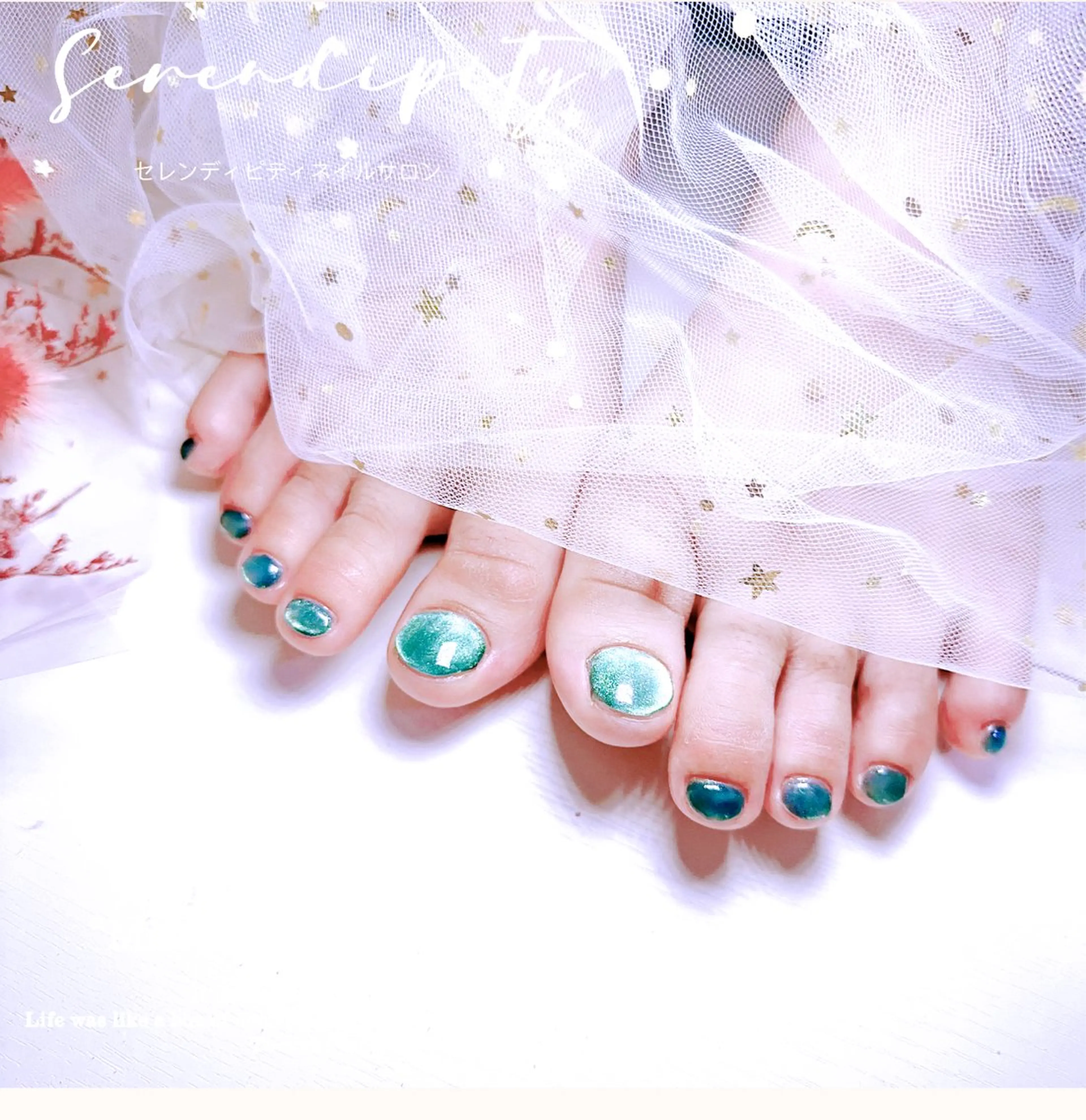 ネイル マグネットネイル ワンカラーネイル 美人計ネイルサロン所属・中山 美月のネイルデザイン