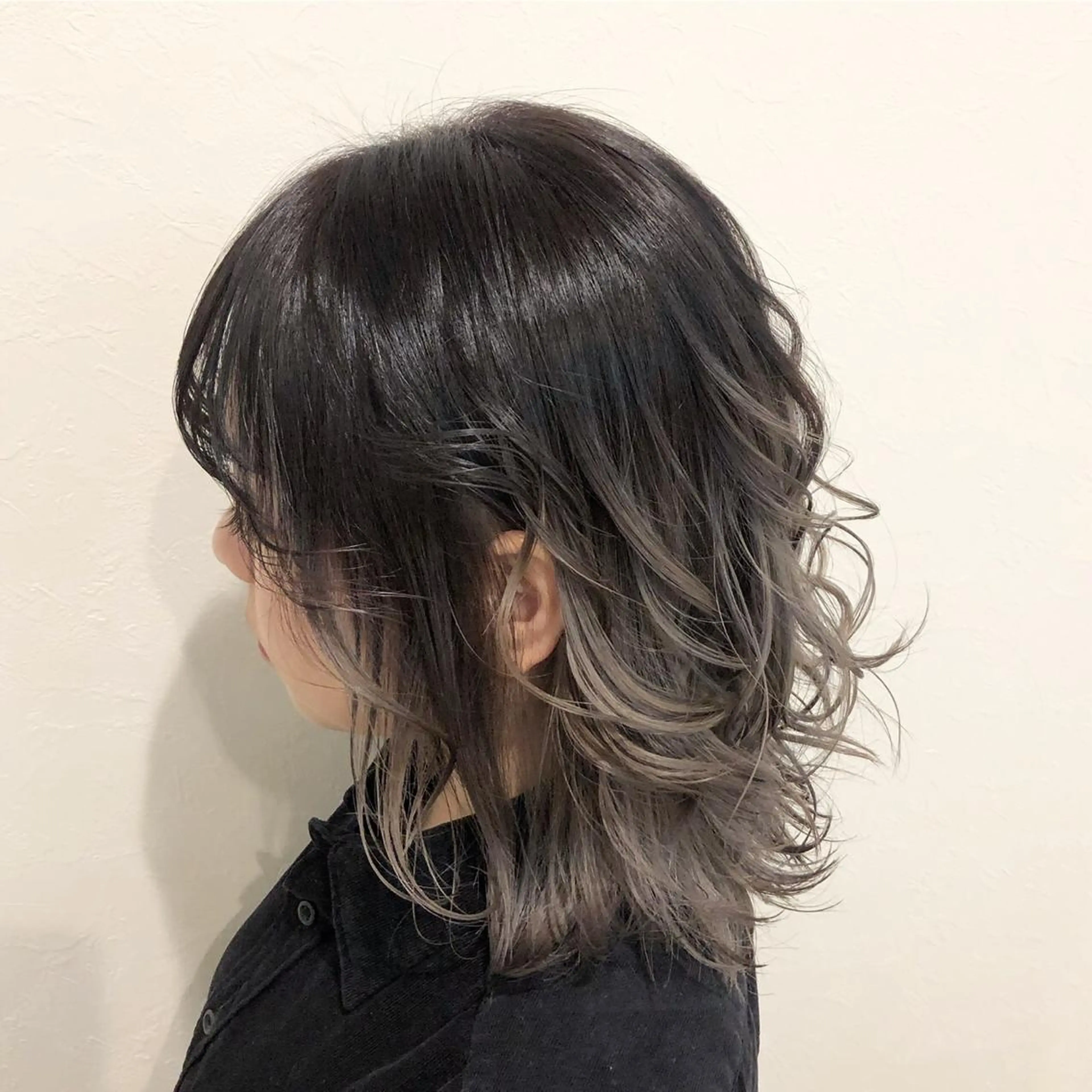 ミディアム カラー 無料カットモデル募集 BLINK京橋店のヘアスタイル