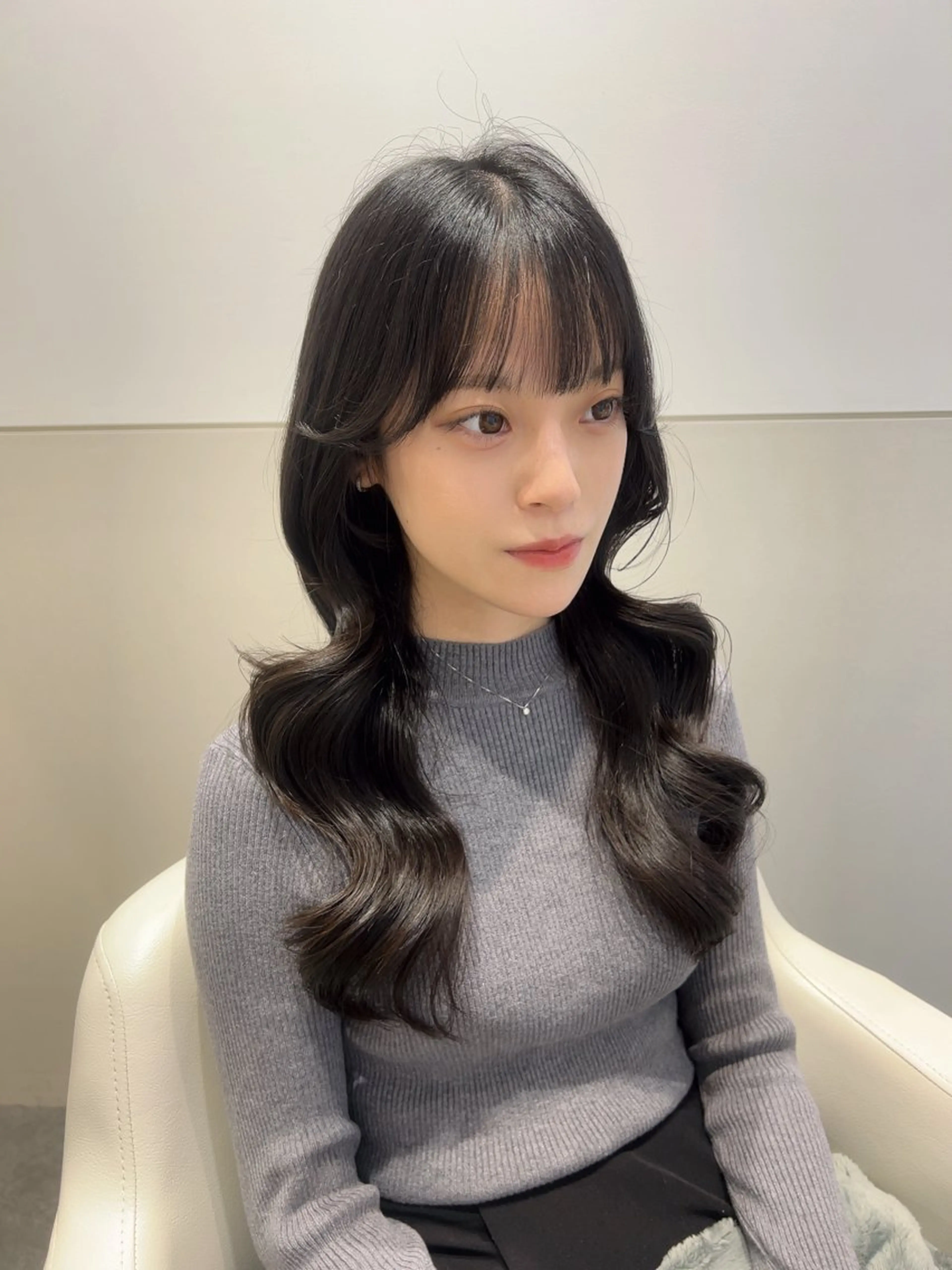 ロング カラー カット ヘアカラー トリートメント 🩷韓国ヘア/ミディ アム🩷Maikaのヘアスタイル