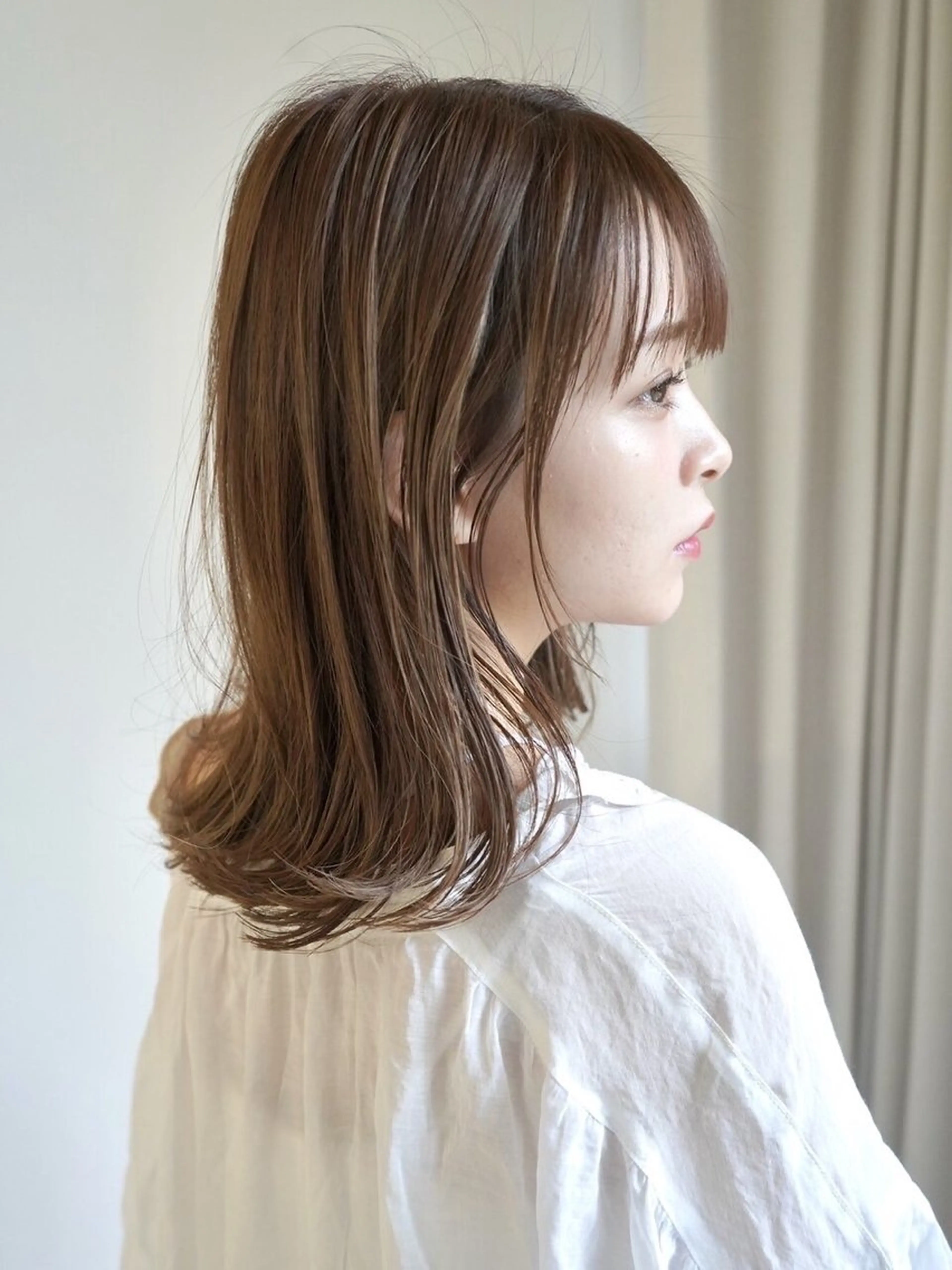 《色持ちUPでツヤ感が持続する》女性らしさが続く☆カット＋潤いカラーの写真