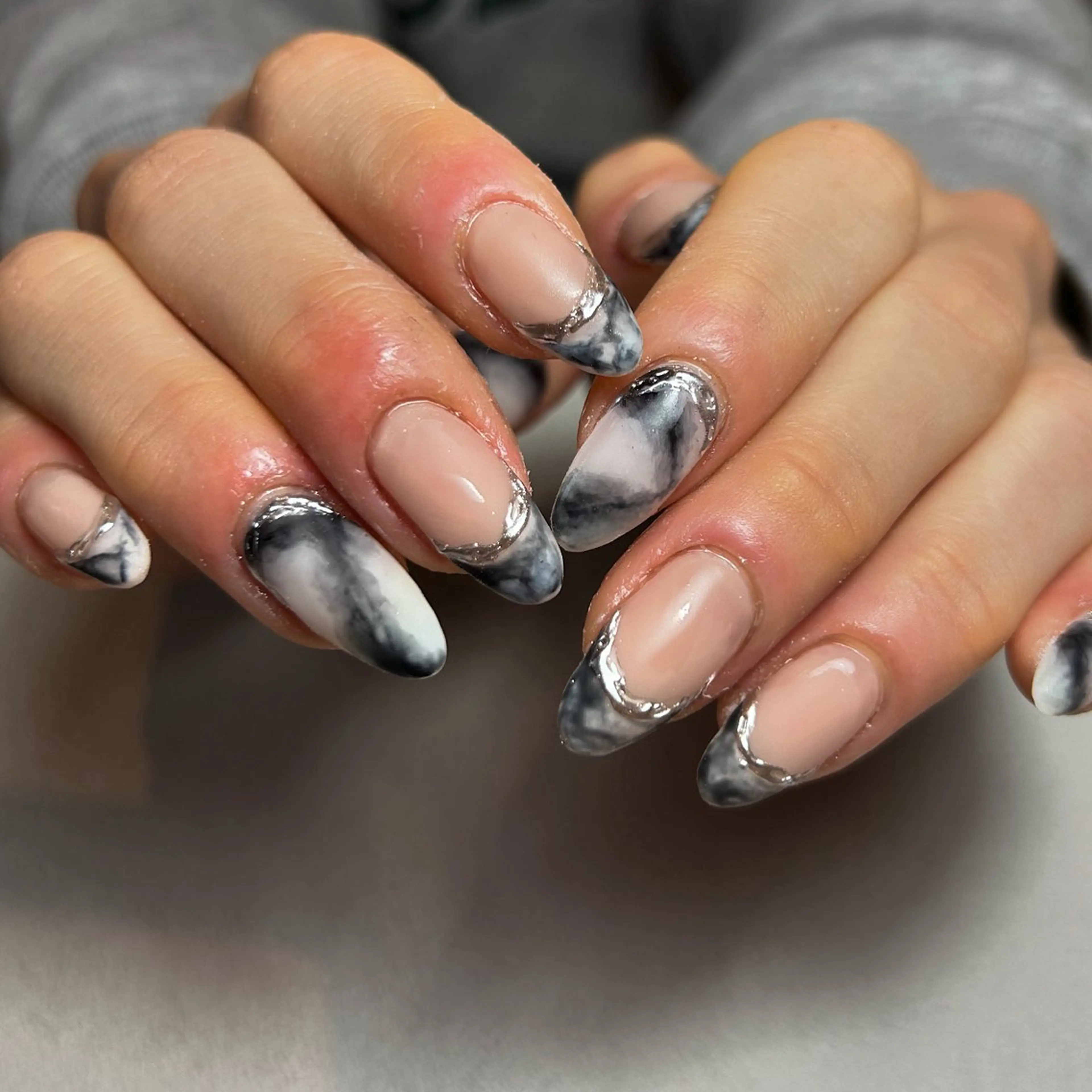 ネイル 大理石ネイル(マーブル) マットネイル sii.nail所属・sii.nail uraraのネイルデザイン