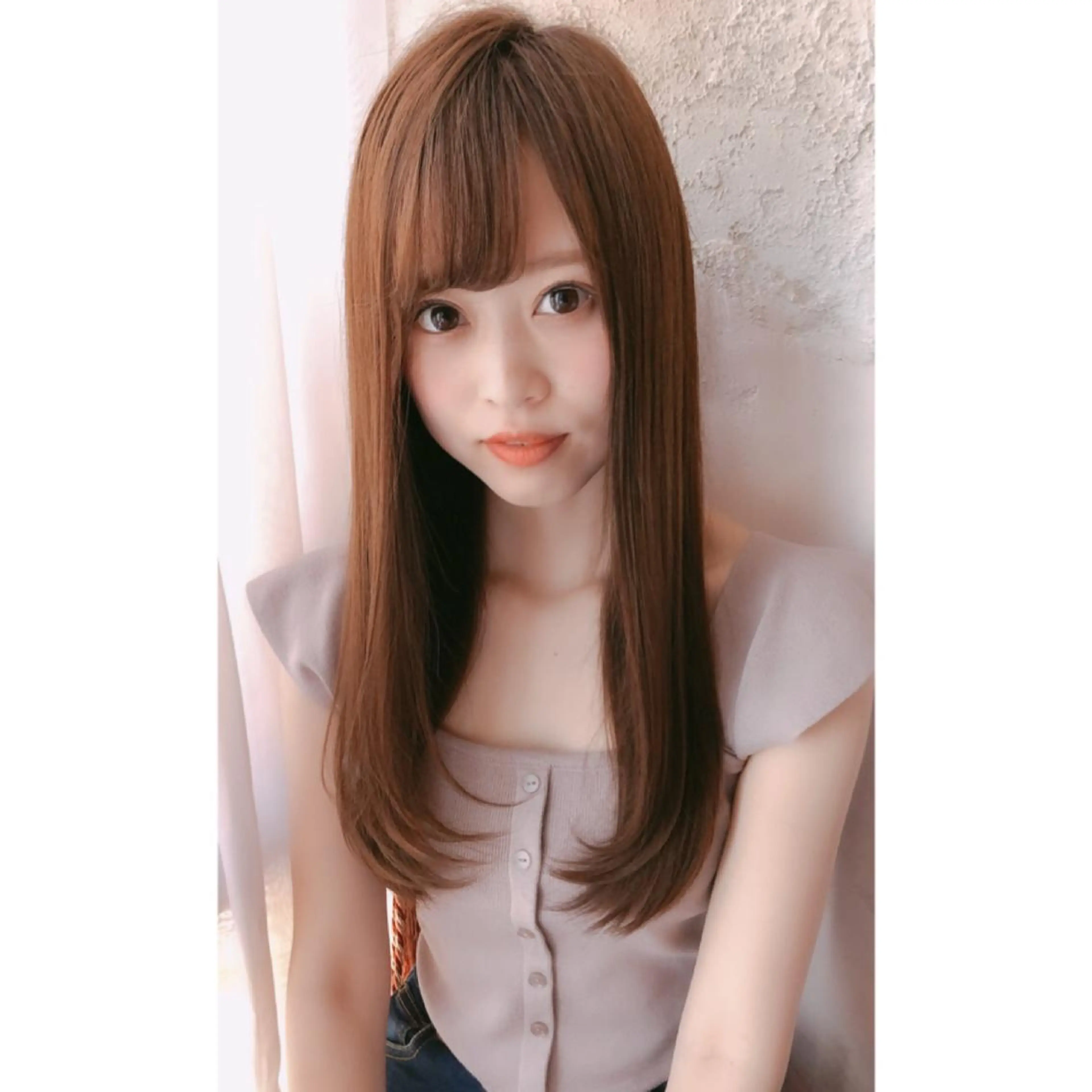 ミディアム カット ヘアカラー トリートメント 代表山口ひな 髪質改善のプロのヘアスタイル