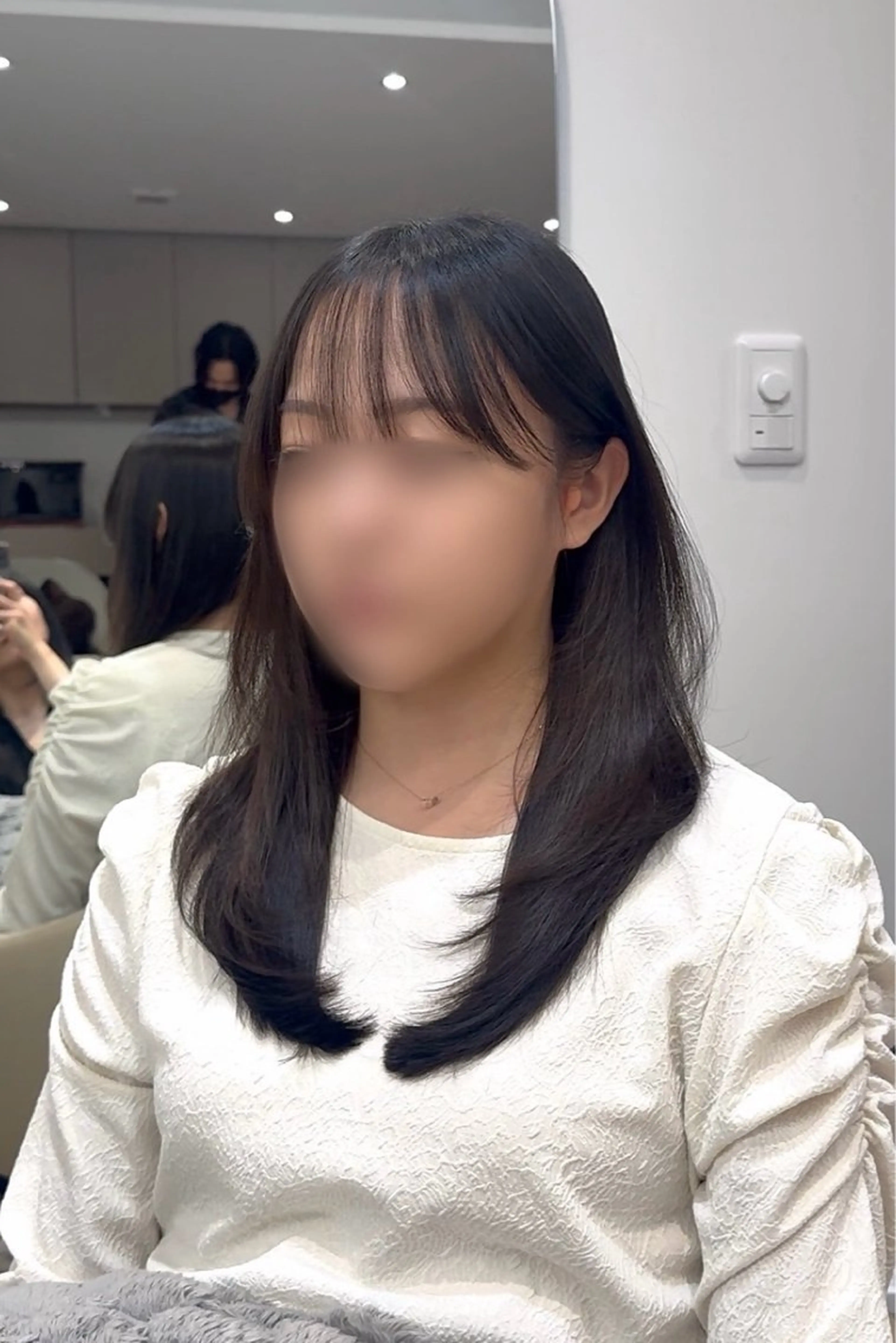 ロング カラー パーマ ヘアアレンジ カット ヘアカラー トリートメント ヘアセット パク・ボミン小野リエ 韓国ハーフ🦊のヘアスタイル