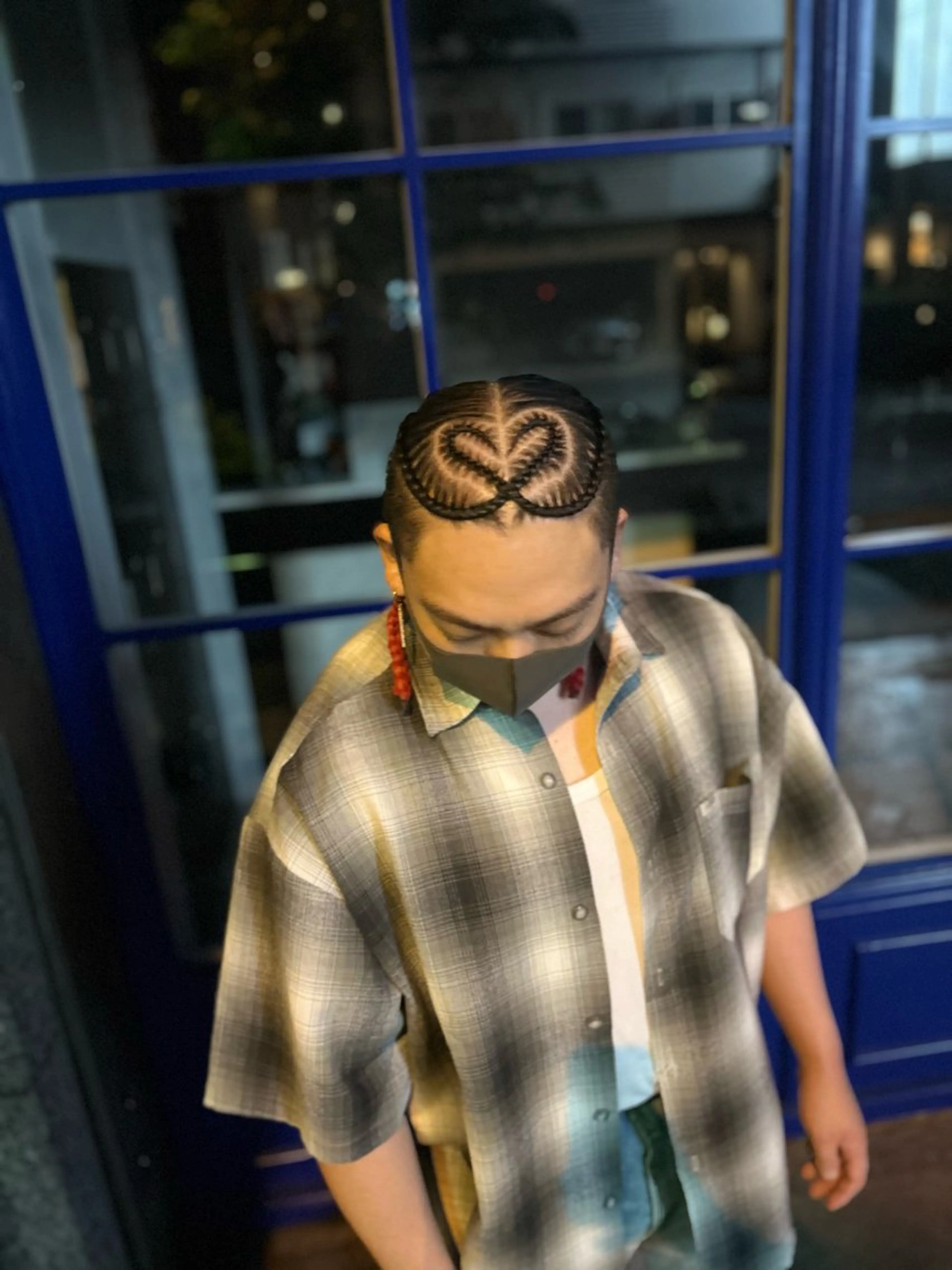 セミロング ヘアアレンジ メンズ エクステ ブラックヘア🧜‍♂ 😈itsuki👿のヘアスタイル