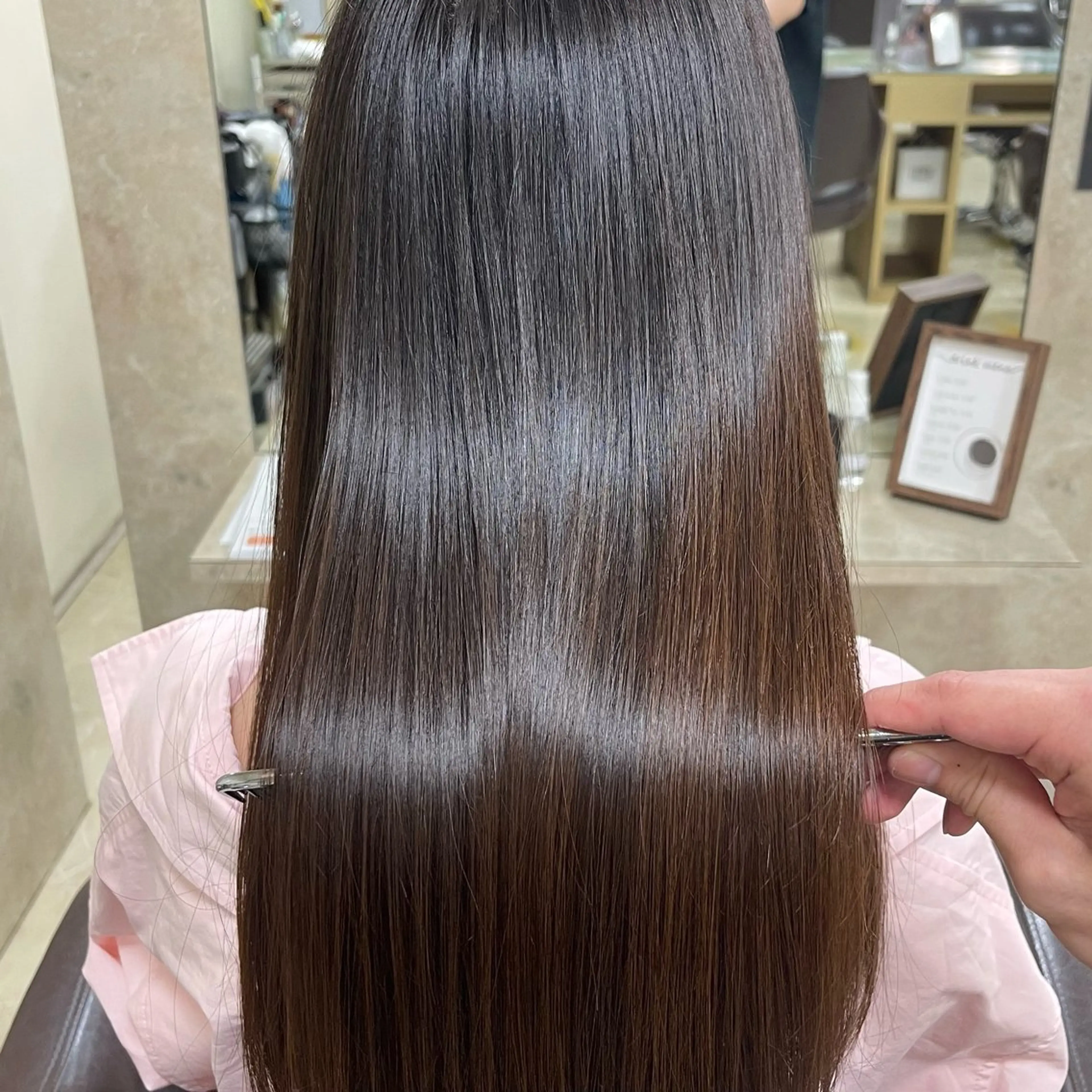 ミディアム 酸性ストレート CARE SHINSAIBASHI所属・縮毛・酸性ストレート 専門 今井のヘアスタイル